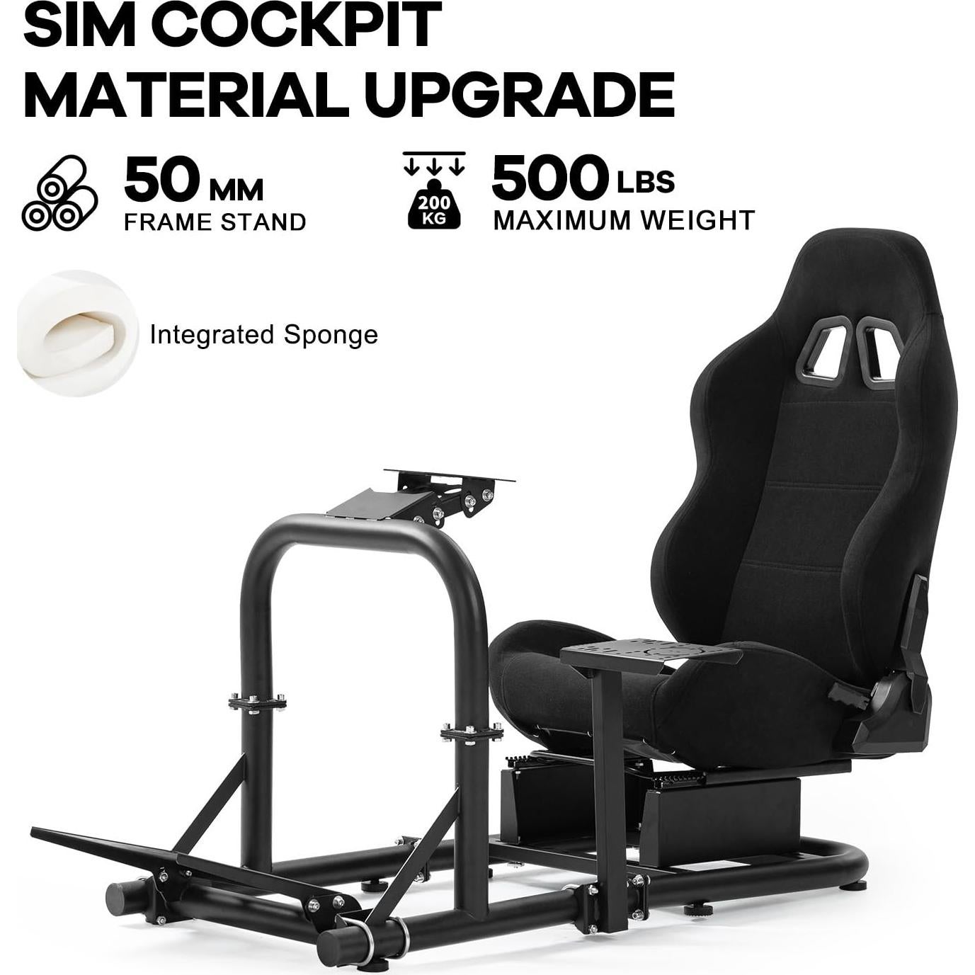 Cockpit de Simulador de Carreras Anman Upgrade Pro 123cm