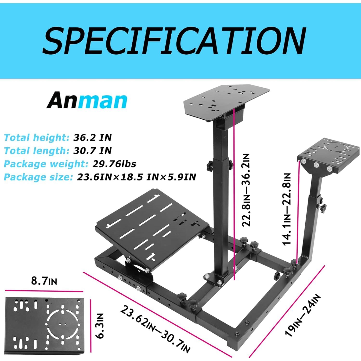 Soporte de Simulador de Dirección Anman PRO G923 G29 G920