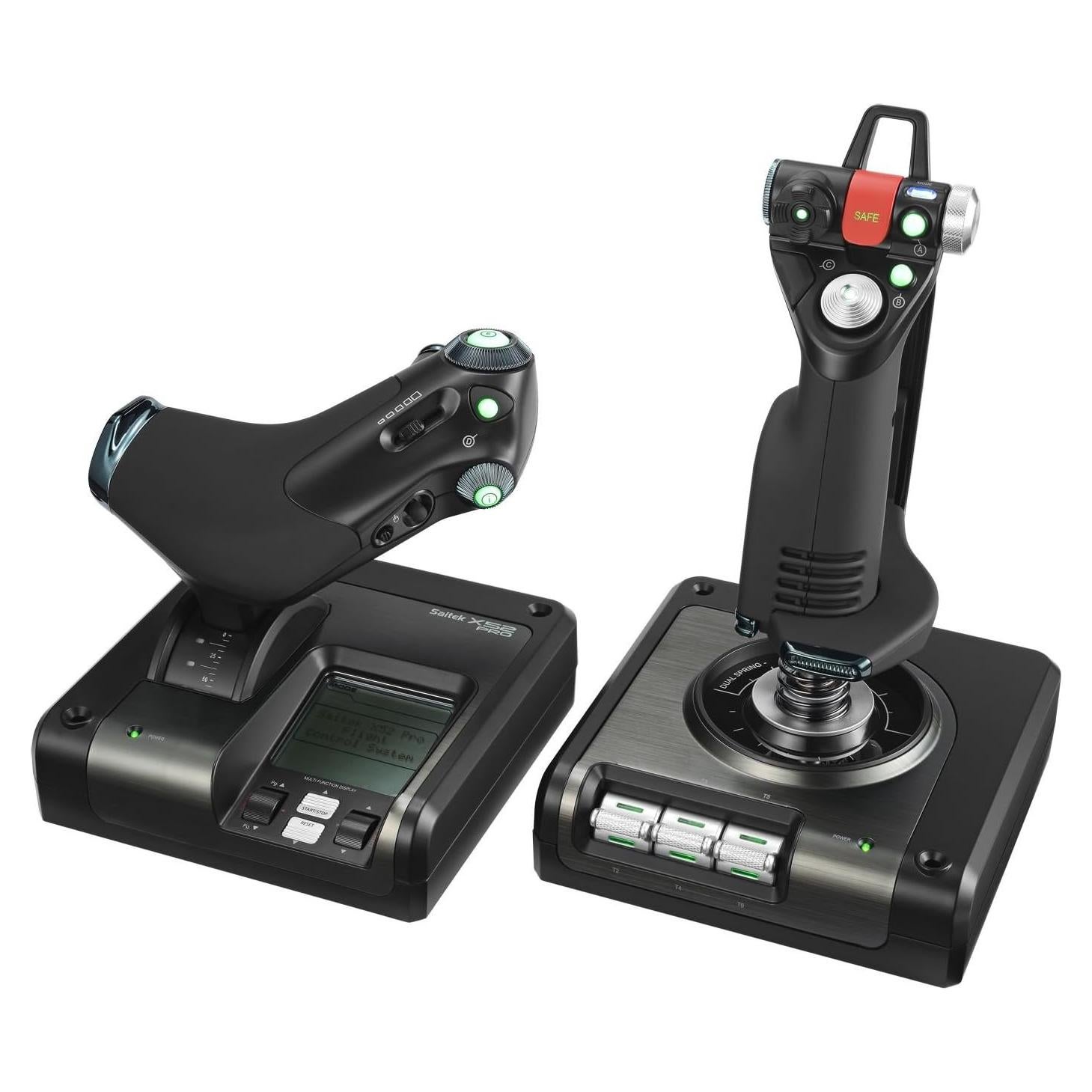 Controlador de Vuelo Logitech G Saitek X52 Pro - Joystick con Pantalla LCD