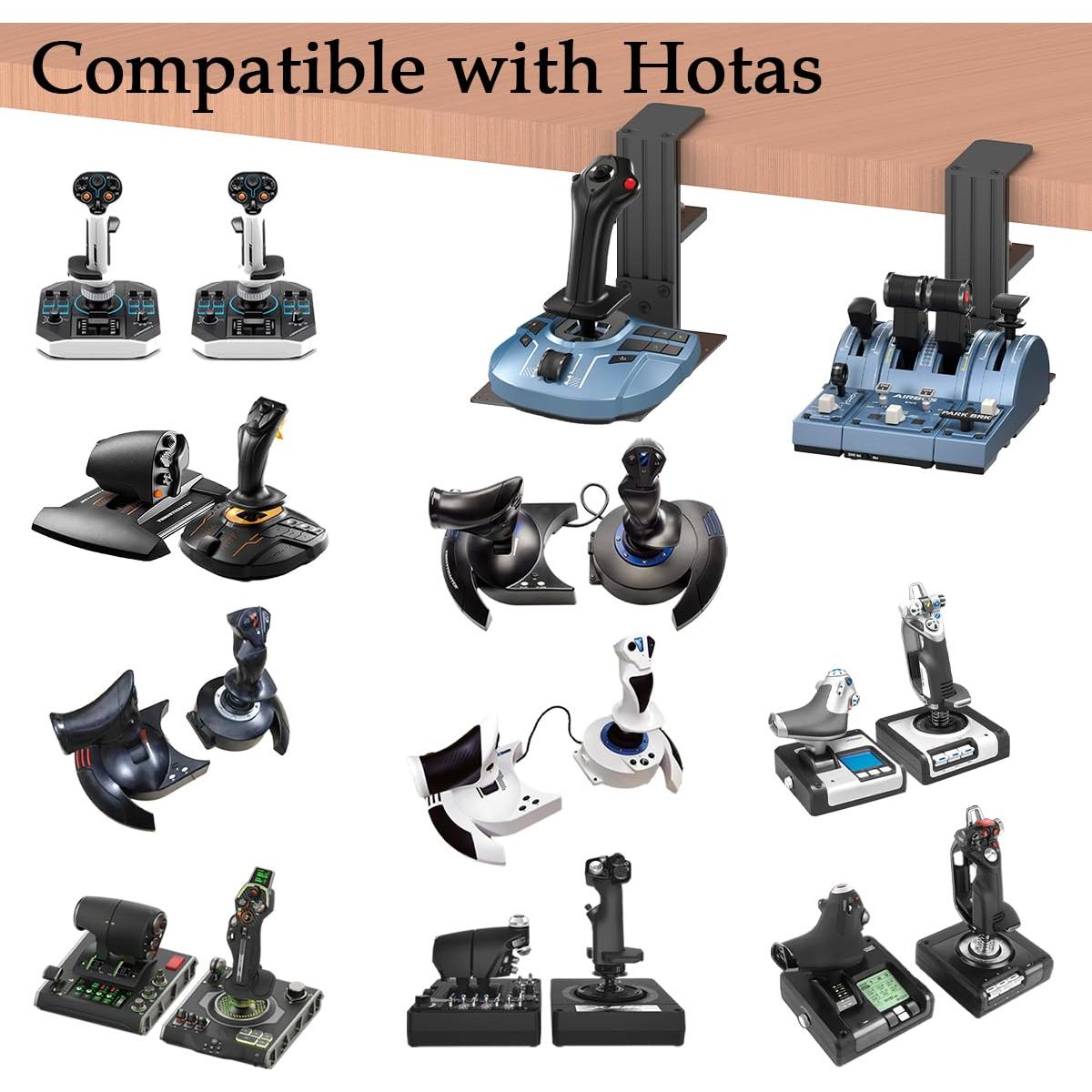 Soporte de Escritorio Universal Buj para Joysticks y HOTAS