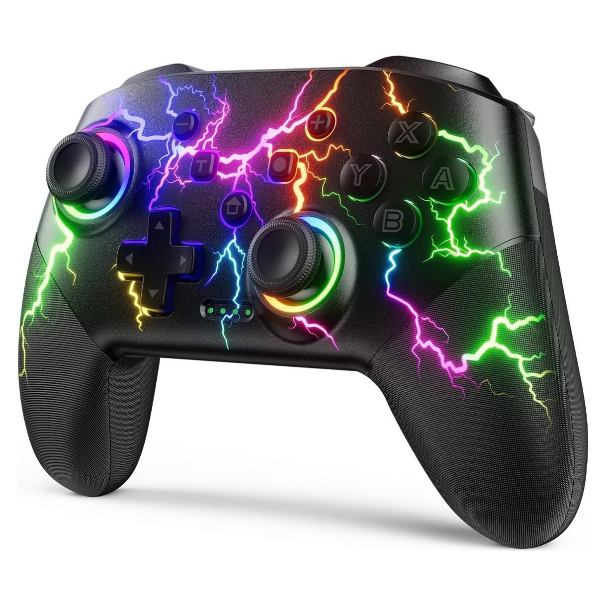Controlador Inalámbrico VOYEE para Switch/Lite/OLED/PC - RGB 1000mAh