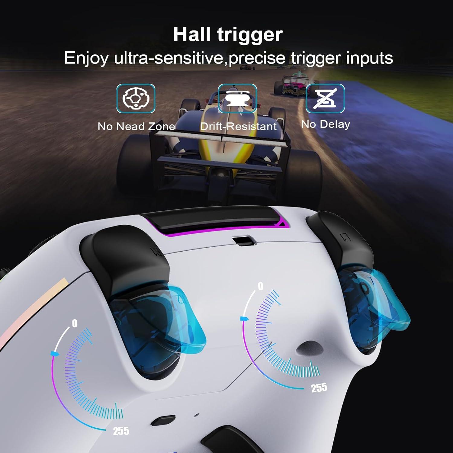 Controlador Inalámbrico Dezai para PS5/PC/Mac - RGB, 1500mAh