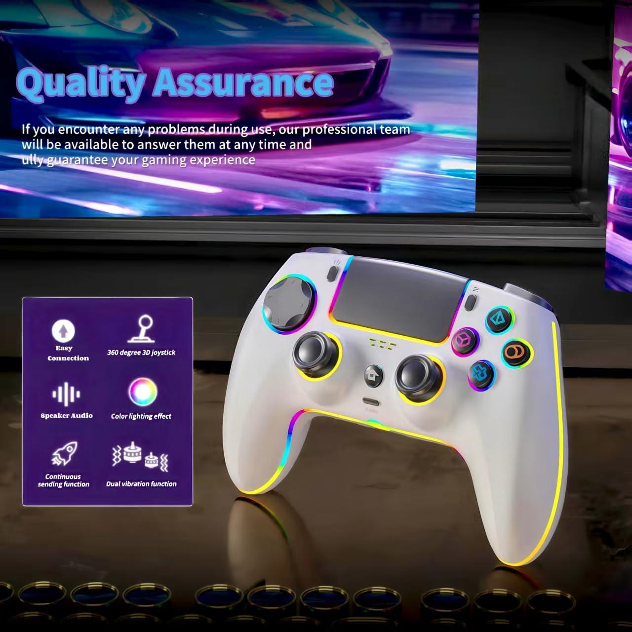 Controlador Inalámbrico Dezai para PS5/PC/Mac - RGB, 1500mAh