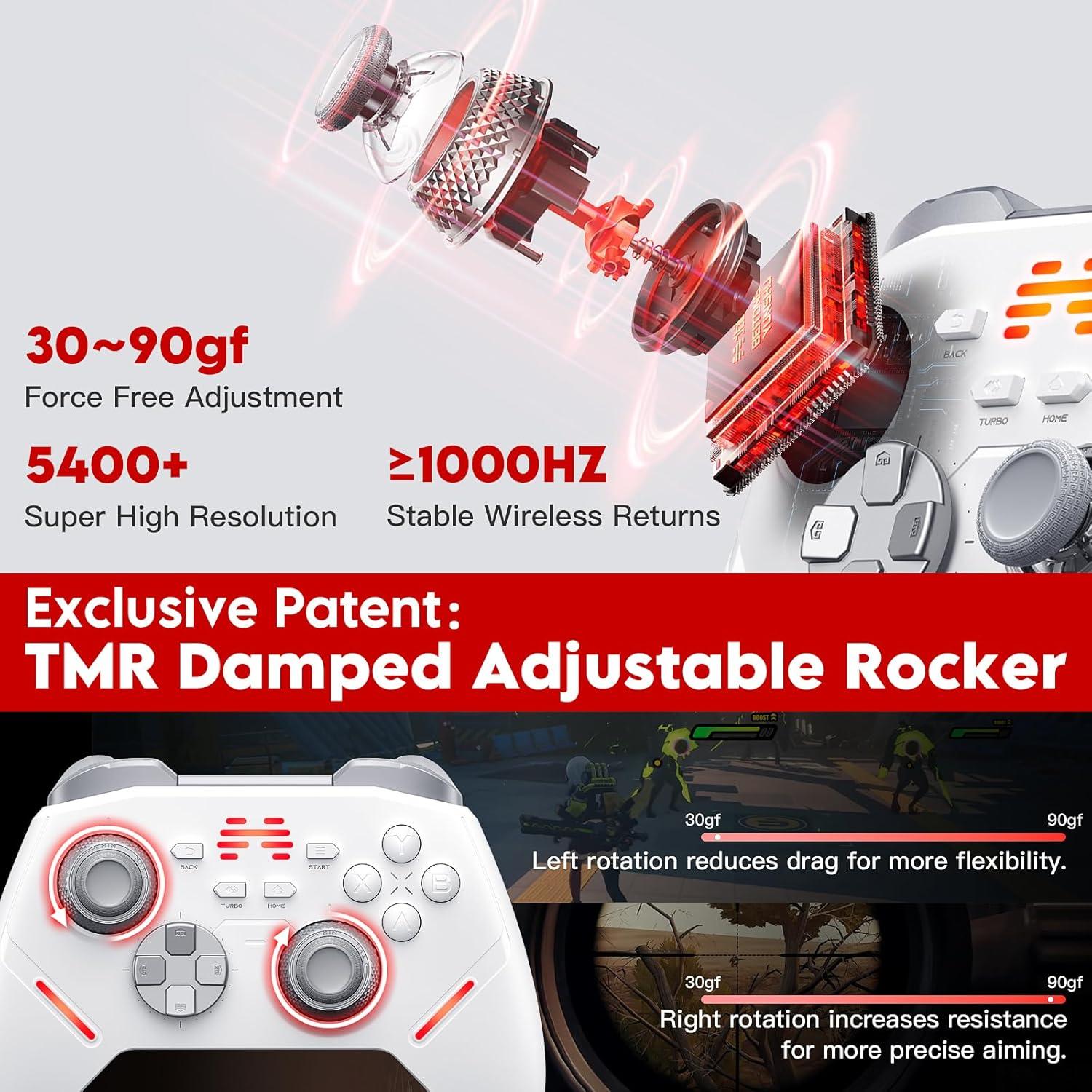 Controlador Bluetooth BEITONG KP40 para PC y Switch - 1000Hz