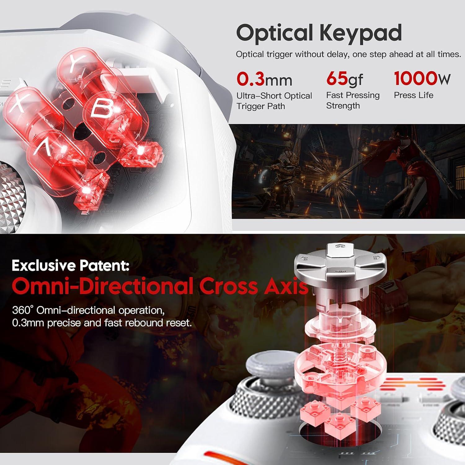 Controlador Bluetooth BEITONG KP40 para PC y Switch - 1000Hz