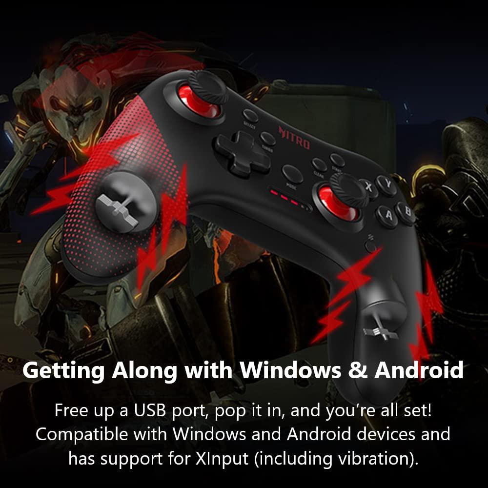 Controlador de Juegos por Cable Acer Nitro - Compatible con Windows y Android