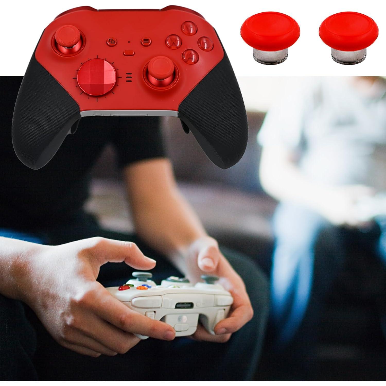 Palancas Metálicas Cortas Dogxiong para Controlador Xbox Elite 2 Rojo