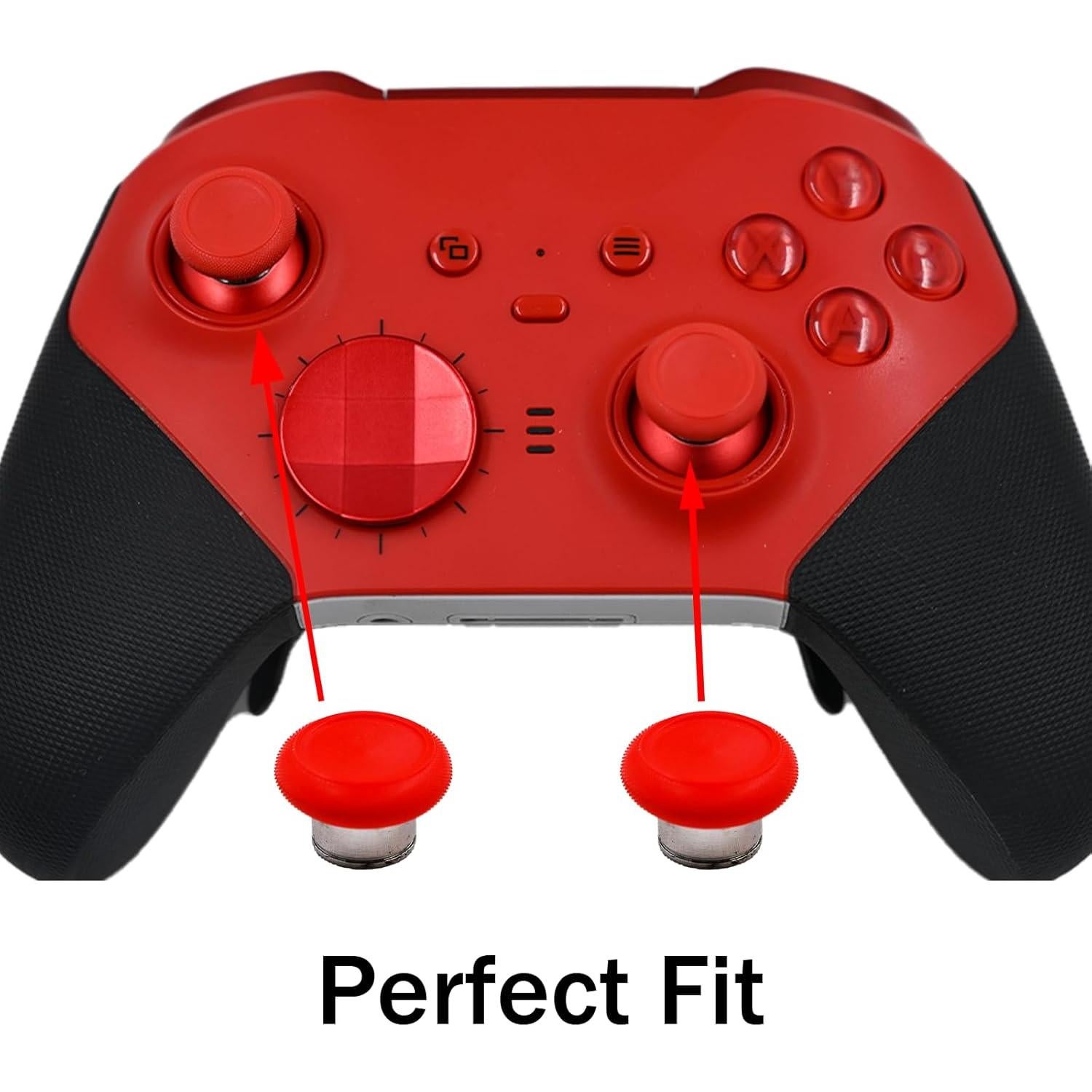 Palancas Metálicas Cortas Dogxiong para Controlador Xbox Elite 2 Rojo