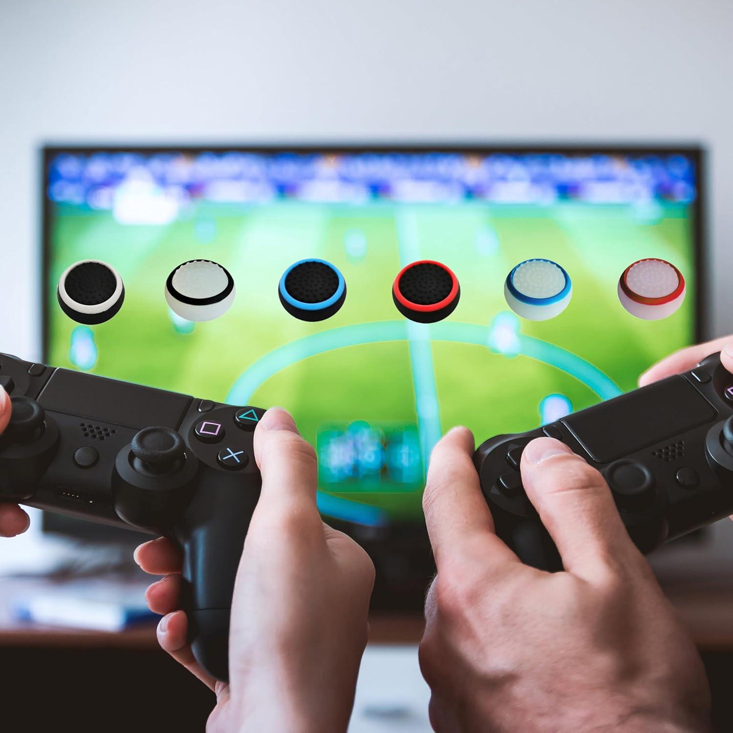 4 Tapas de Joystick Antideslizantes FavorFishFans para PS5/PS4/Xbox/Switch