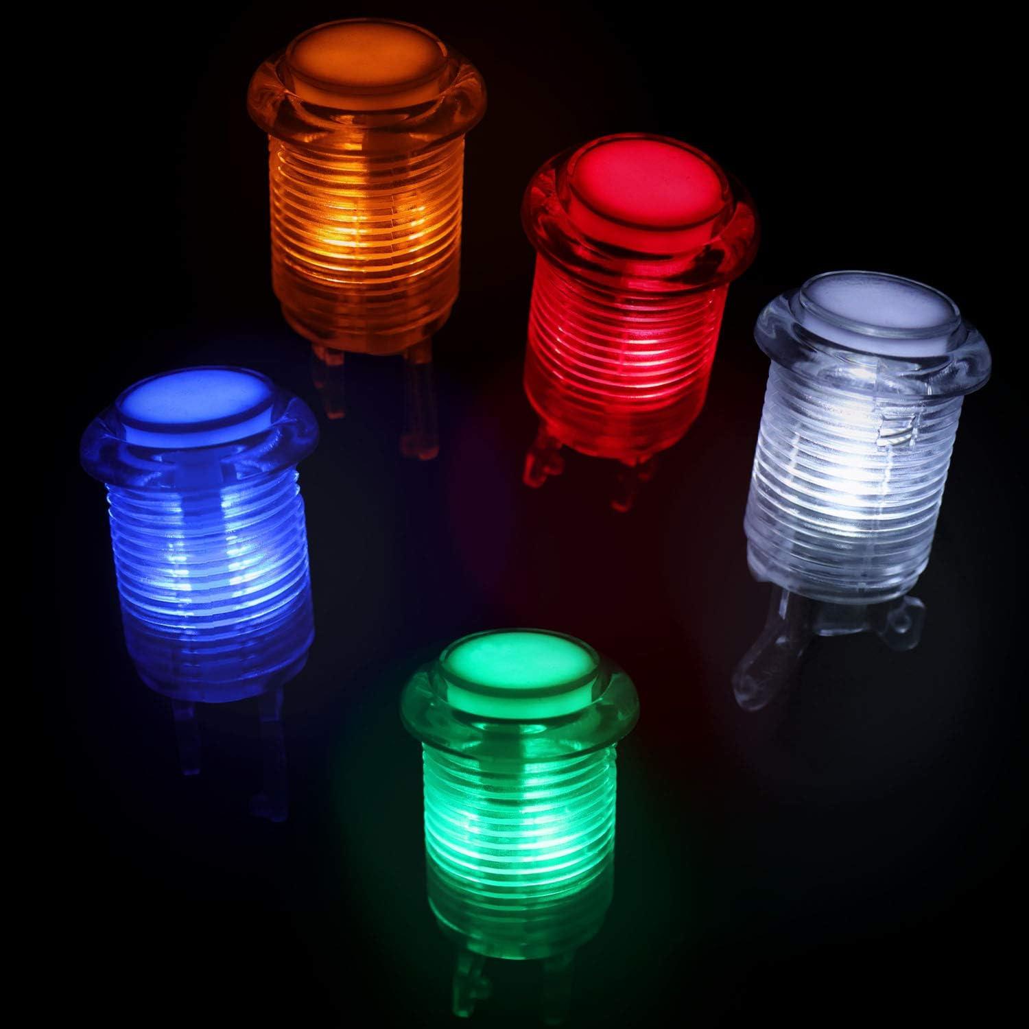 Kit de Botones de Juego Arcade SJ@JX con Joystick LED USB