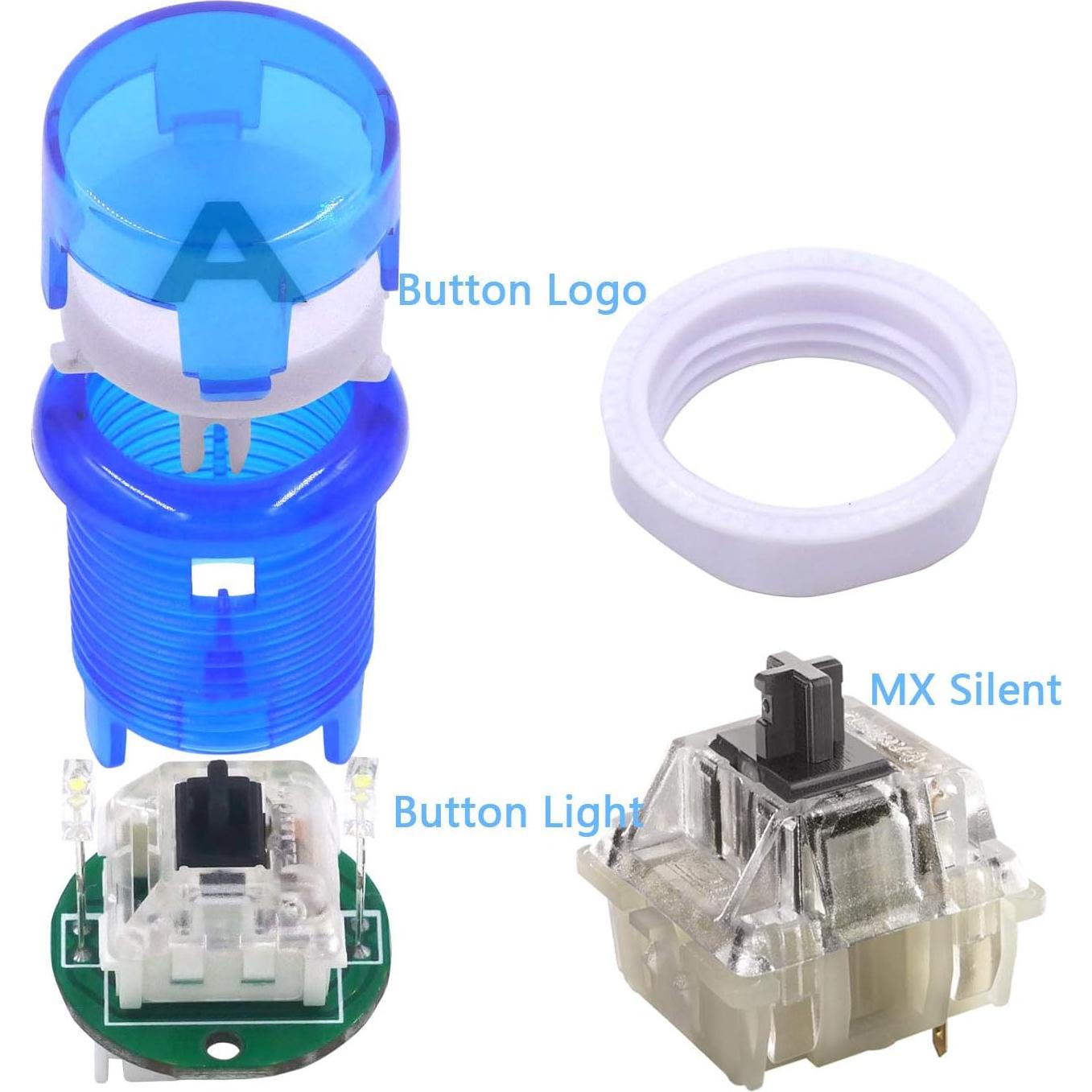 Kit de Juego Arcade SJ@JX LED USB para PC y Raspberry Pi