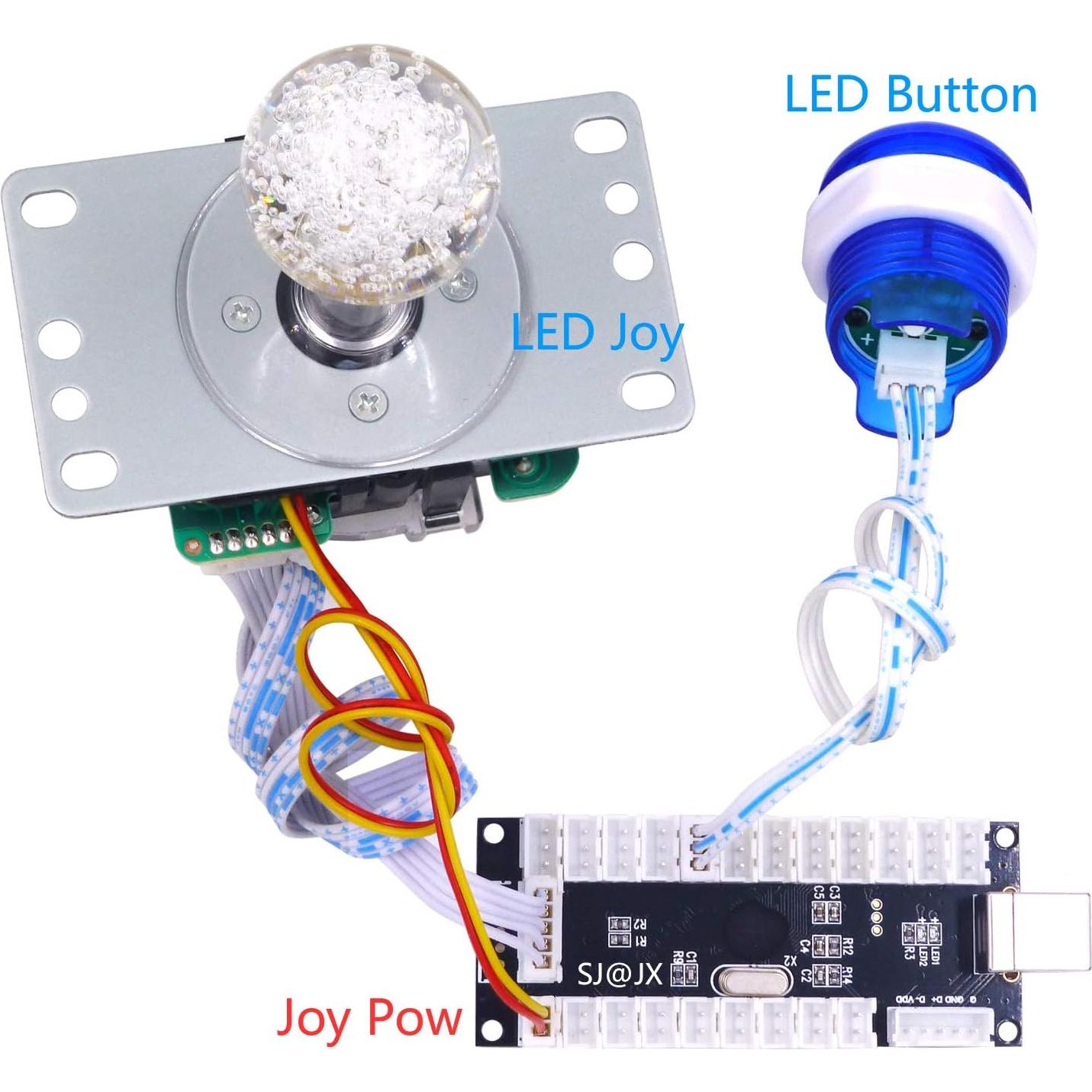 Kit de Juego Arcade SJ@JX LED USB para PC y Raspberry Pi