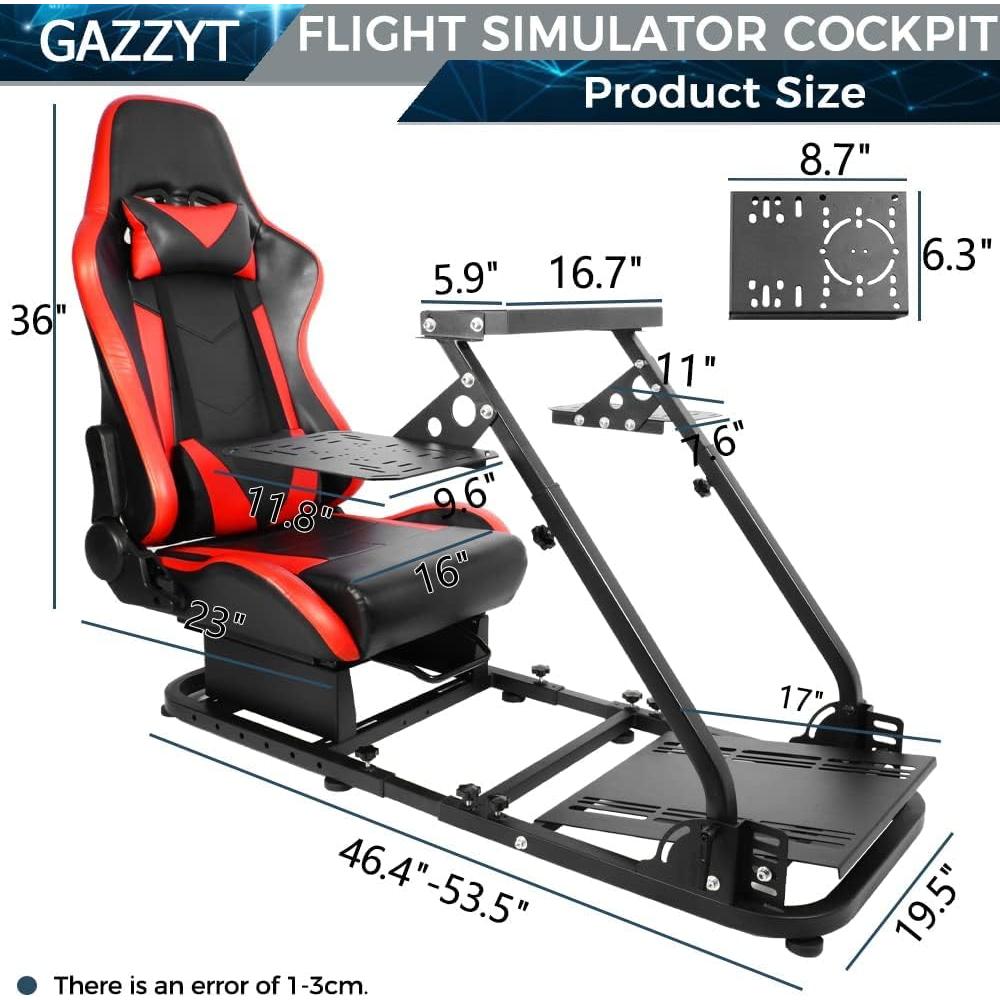 Cabina Simulador de Vuelo y Carreras Gazzyt GR-C35D