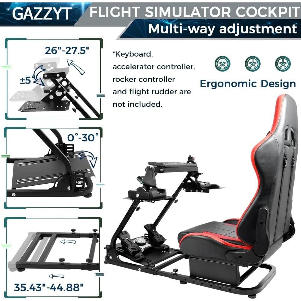 Cabina Simulador de Vuelo y Carreras Gazzyt GR-C35D