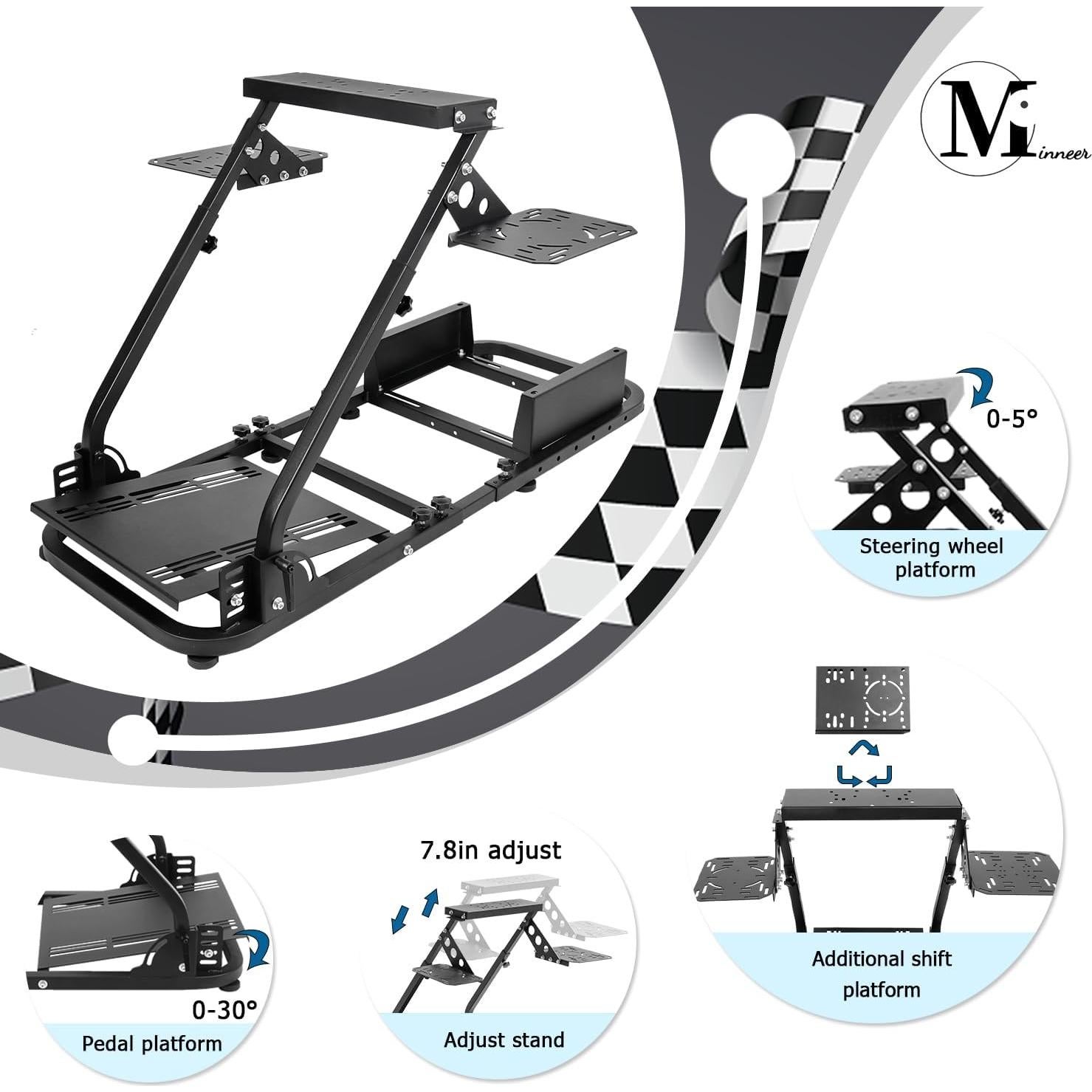 Soporte de Simulación de Vuelo Minneer G920/G29/G923 Ajustable