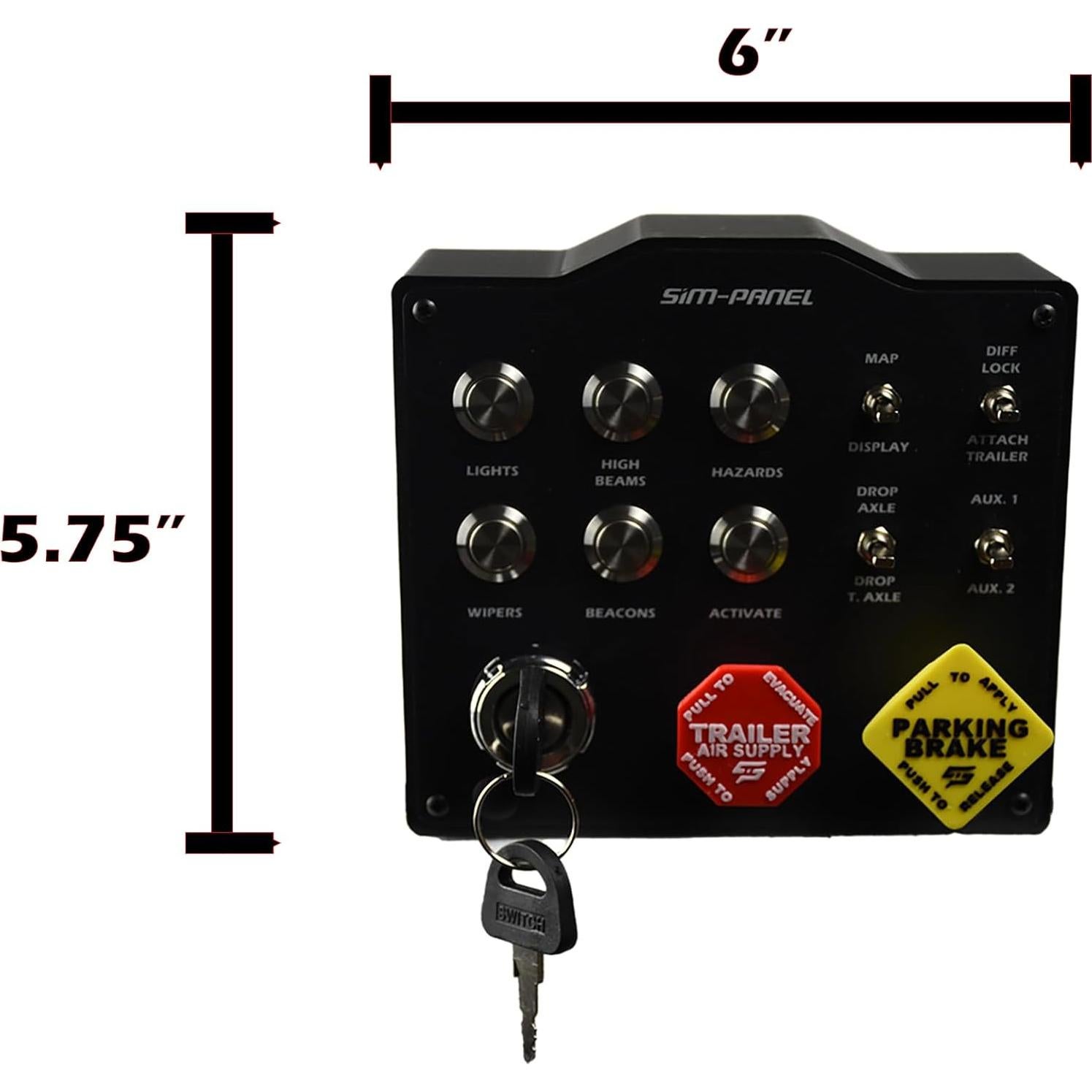 Caja de Botones SIM-PANEL HT/HTE para Simulador de Camiones