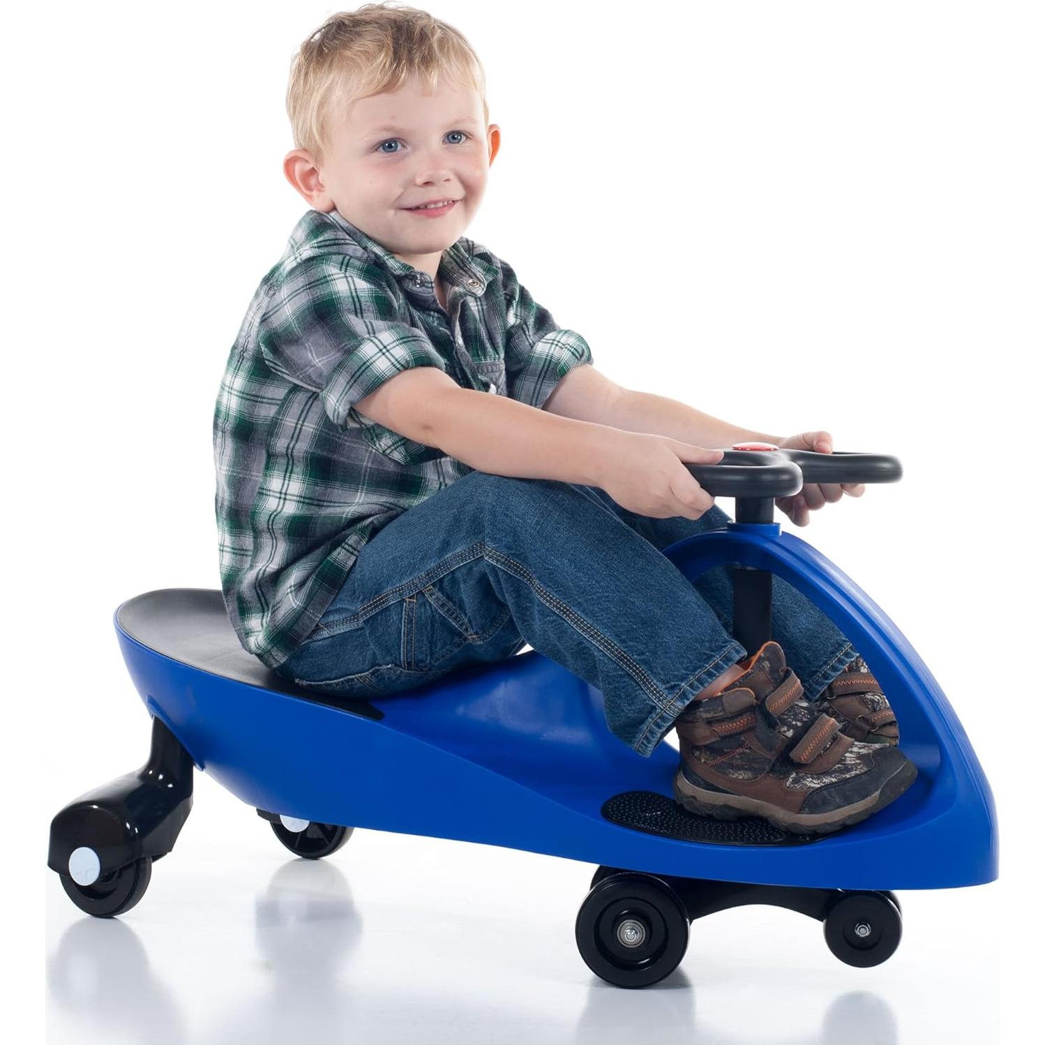 Coche Wiggle Lil' Rider Azul - Juguete de montar para 3 años+