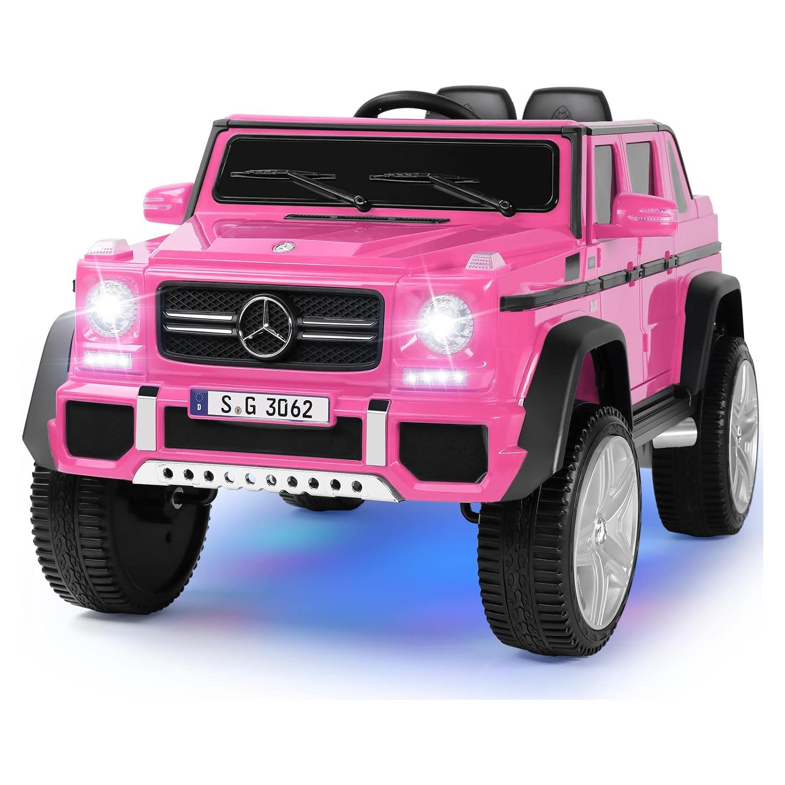 Coche Eléctrico para Niños JOYLDIAS Mercedes-Benz G650S Rosa 12V
