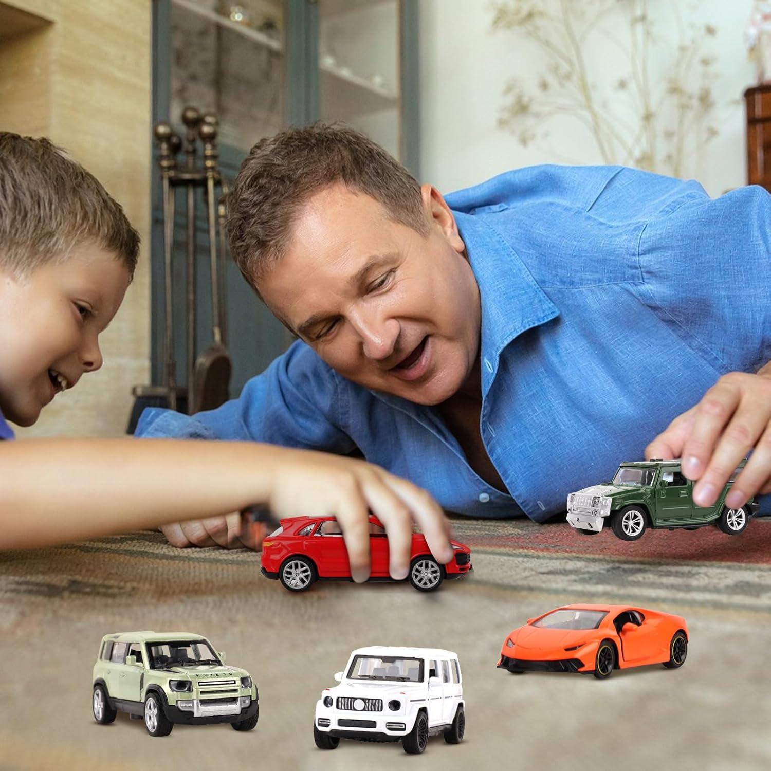 Juego de 5 Coches de Juguete Hooqict de Metal Fundido para Niños