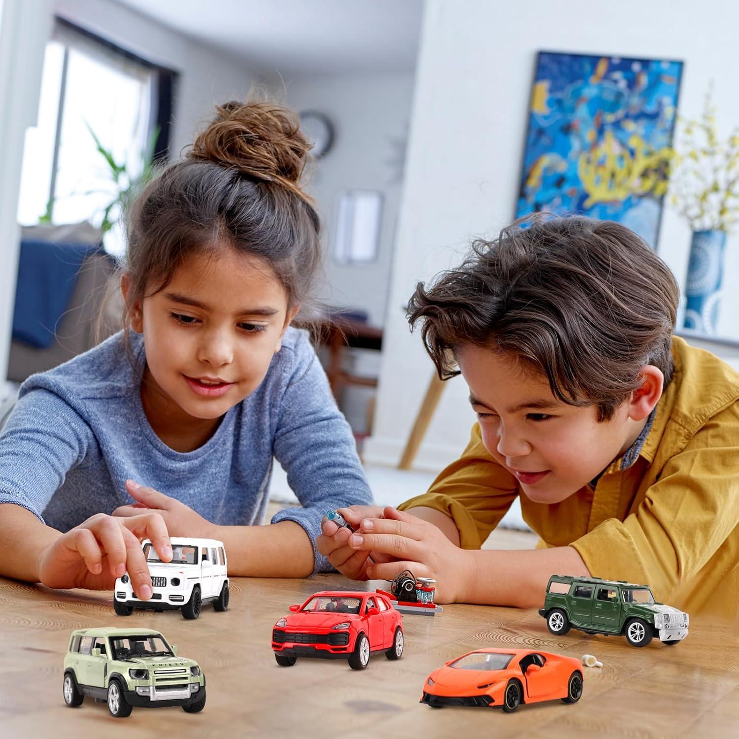 Juego de 5 Coches de Juguete Hooqict de Metal Fundido para Niños