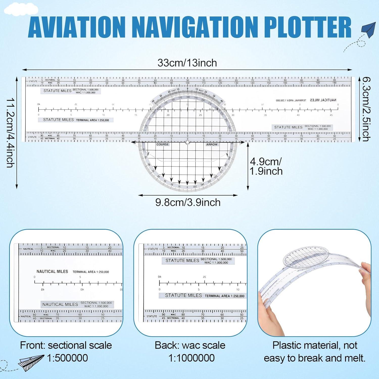 Kit de Herramientas para Pilotos Relaxweex E6B con Tablero de Rodilla