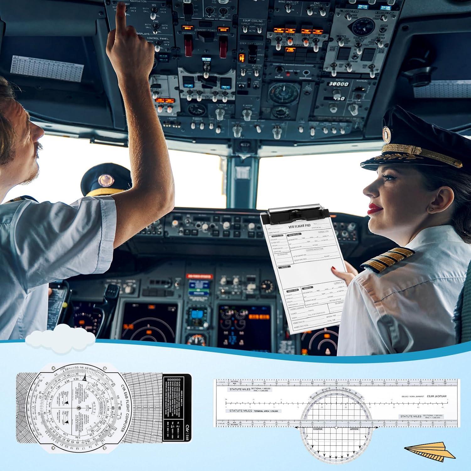 Kit de Herramientas para Pilotos Relaxweex E6B con Tablero de Rodilla