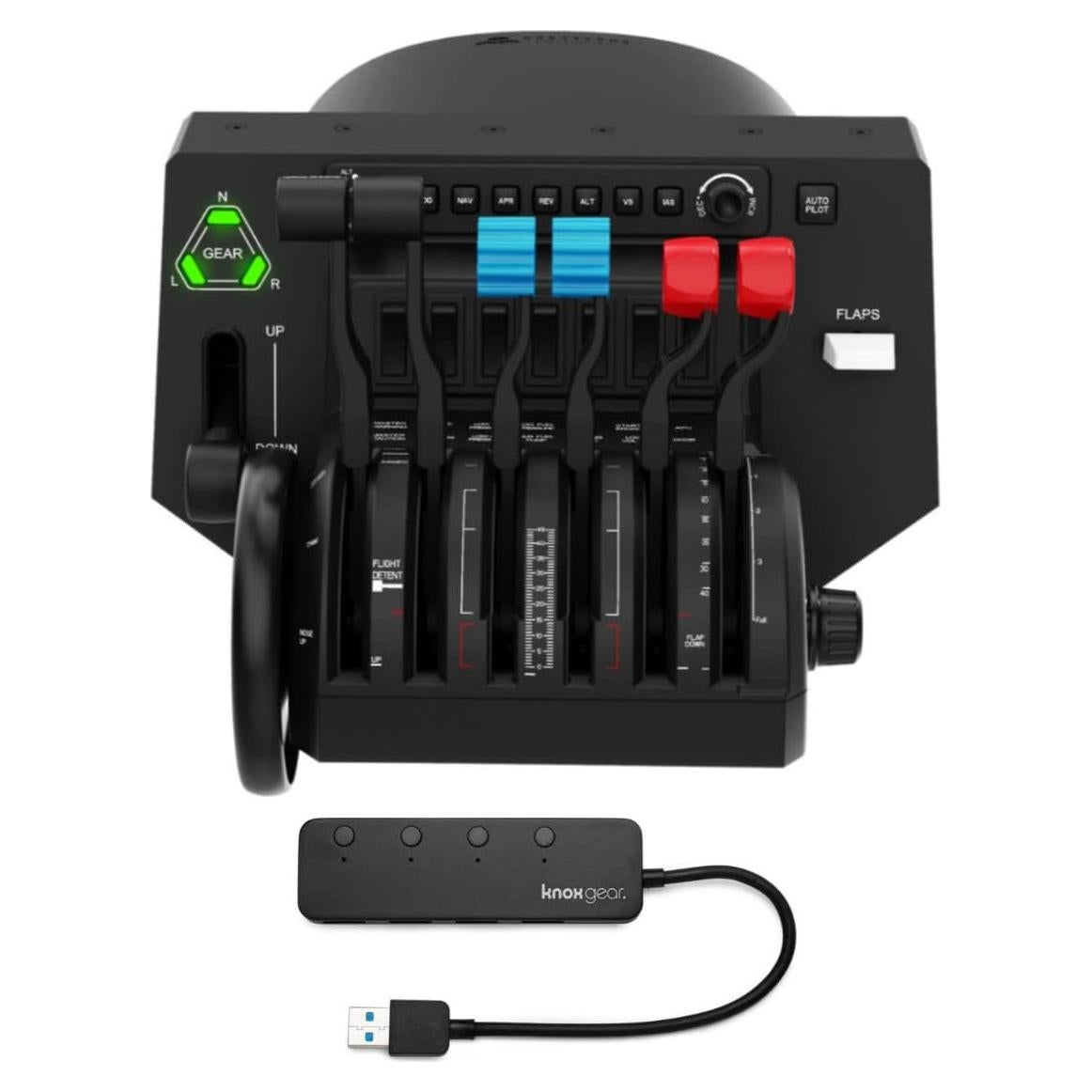 Cuadrante de Aceleración Honeycomb Bravo + Hub USB 3.0 4 Puertos