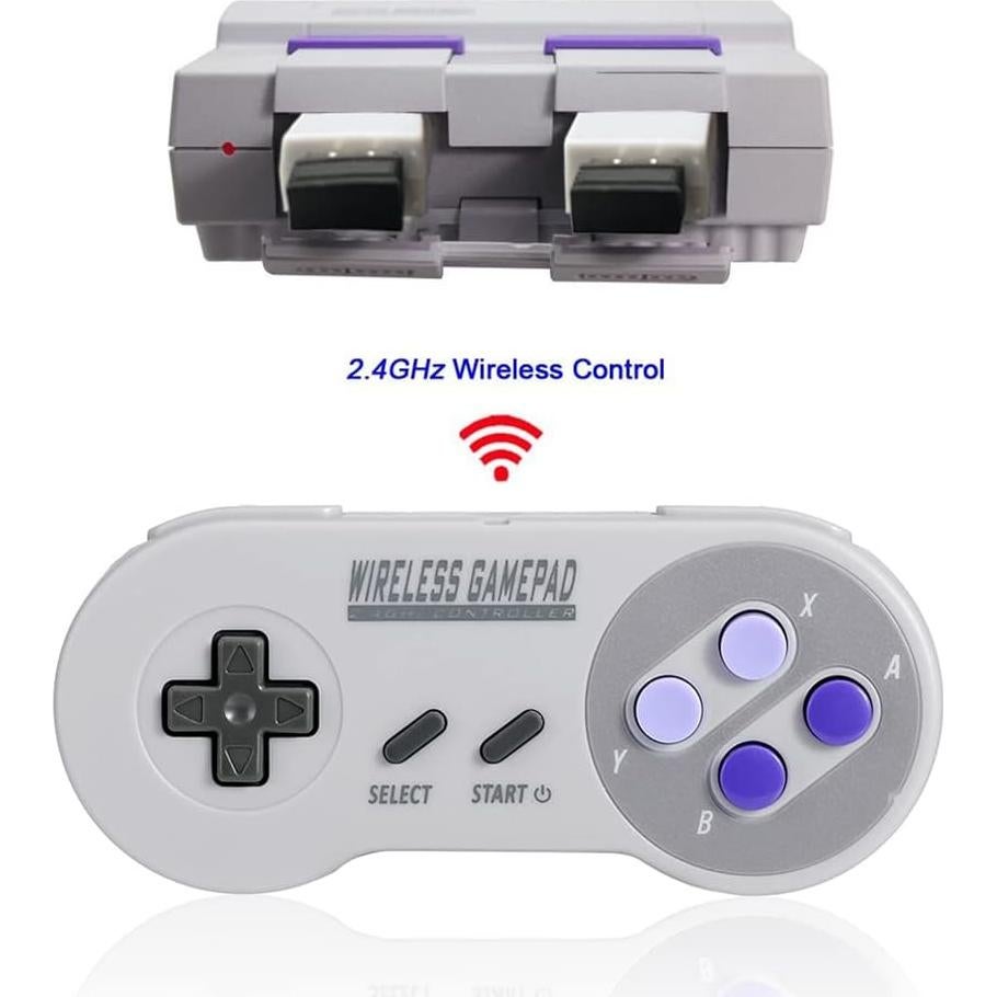 Controlador Inalámbrico ZAMPAM para Mini SNES y NES