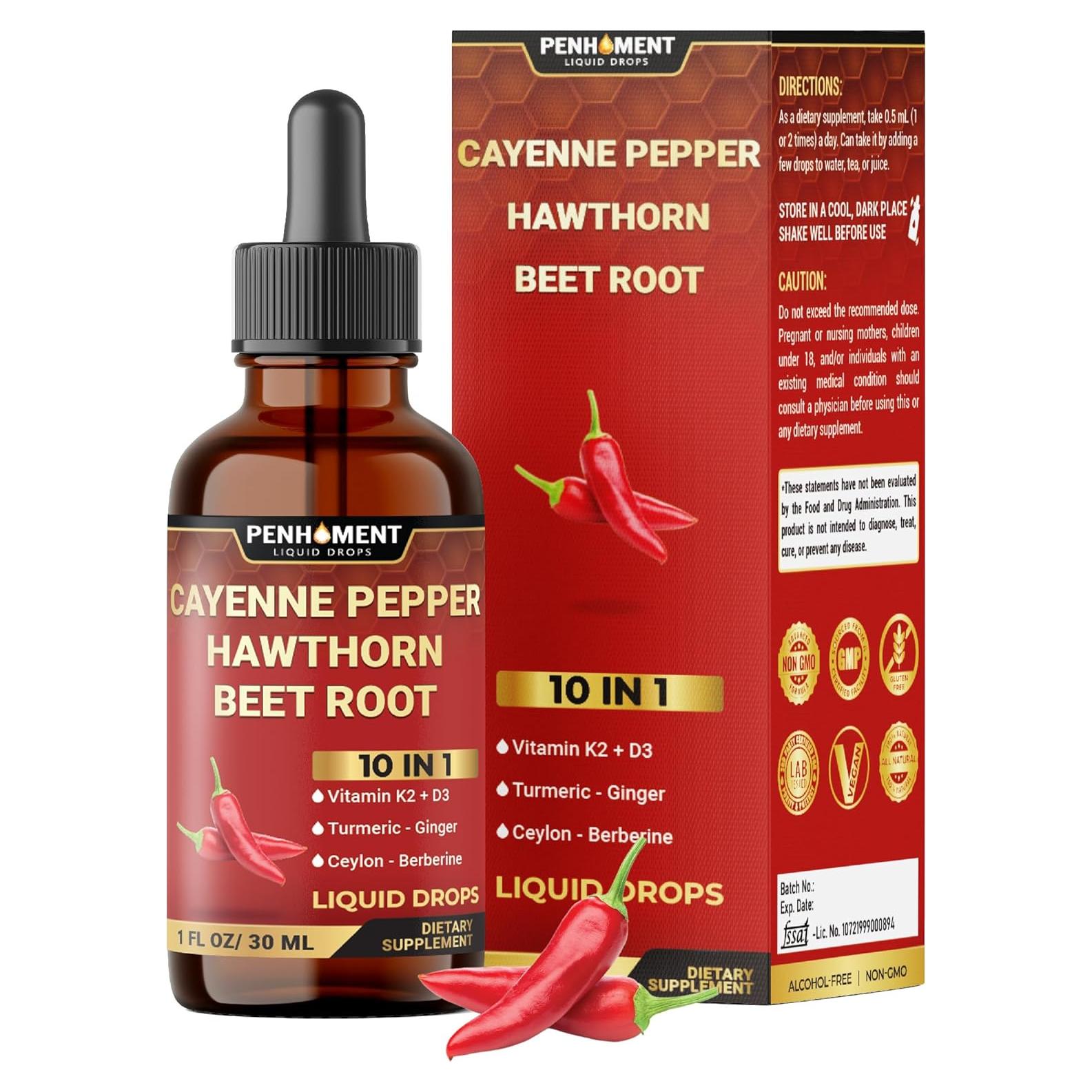 Gotas Líquidas de Pimiento de Cayena 30 ml - PENHOMENT