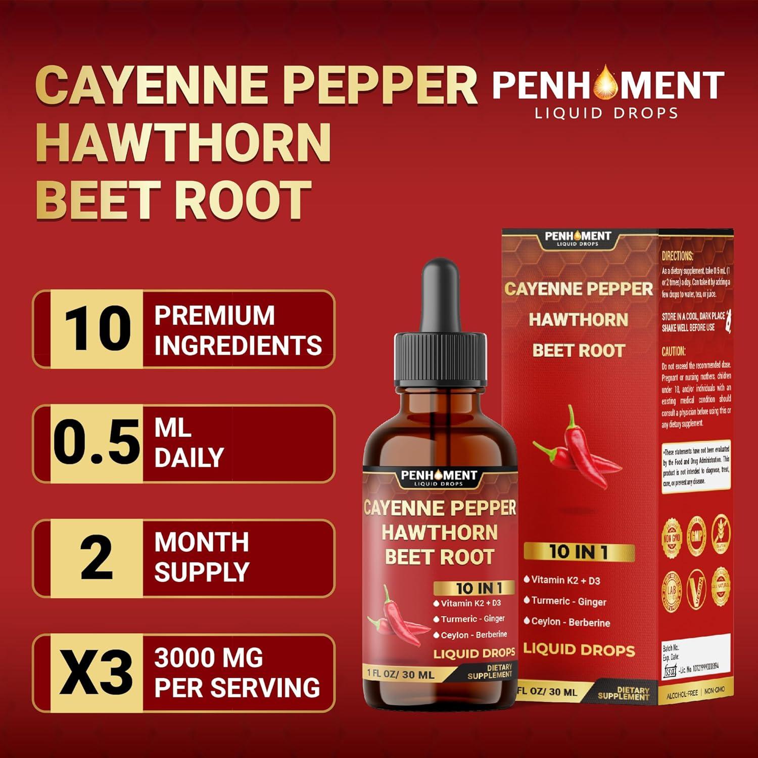 Gotas Líquidas de Pimiento de Cayena 30 ml - PENHOMENT