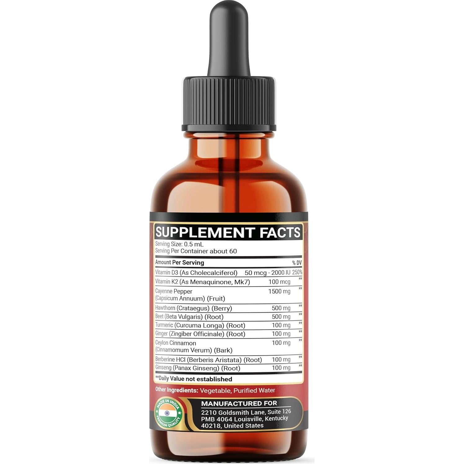 Gotas Líquidas de Pimiento de Cayena 30 ml - PENHOMENT