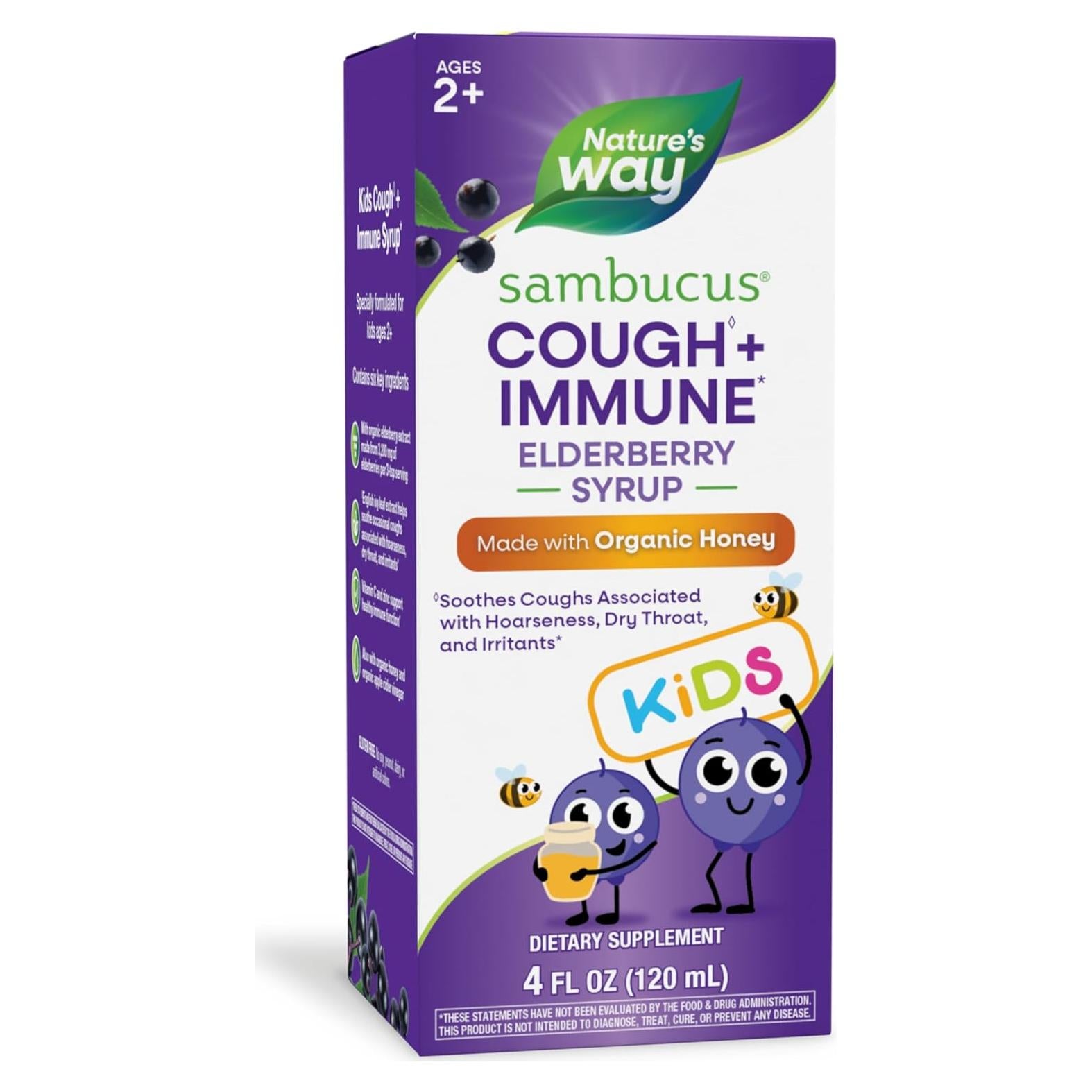 Jarabe para la tos HoneyBerry Nature's Way 118 ml Niños