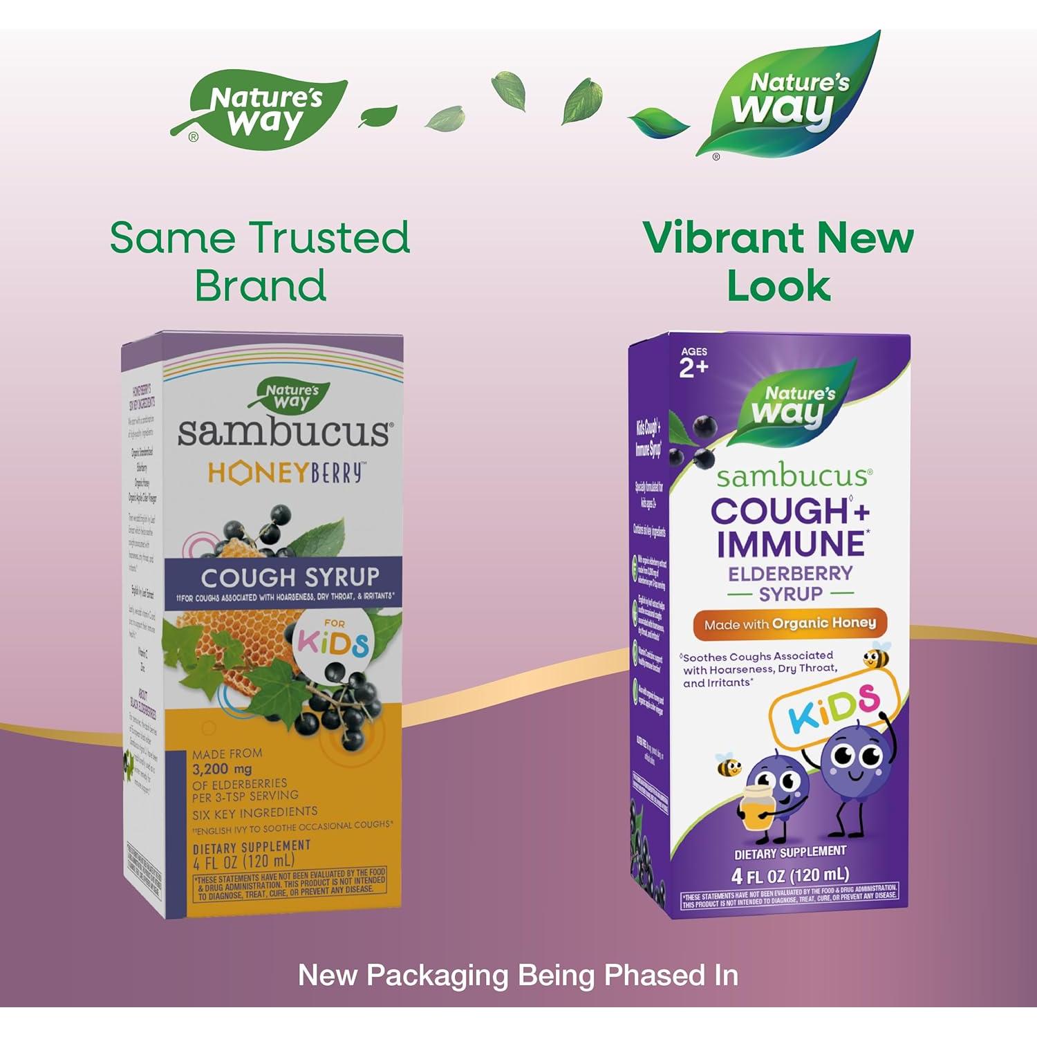 Jarabe para la tos HoneyBerry Nature's Way 118 ml Niños