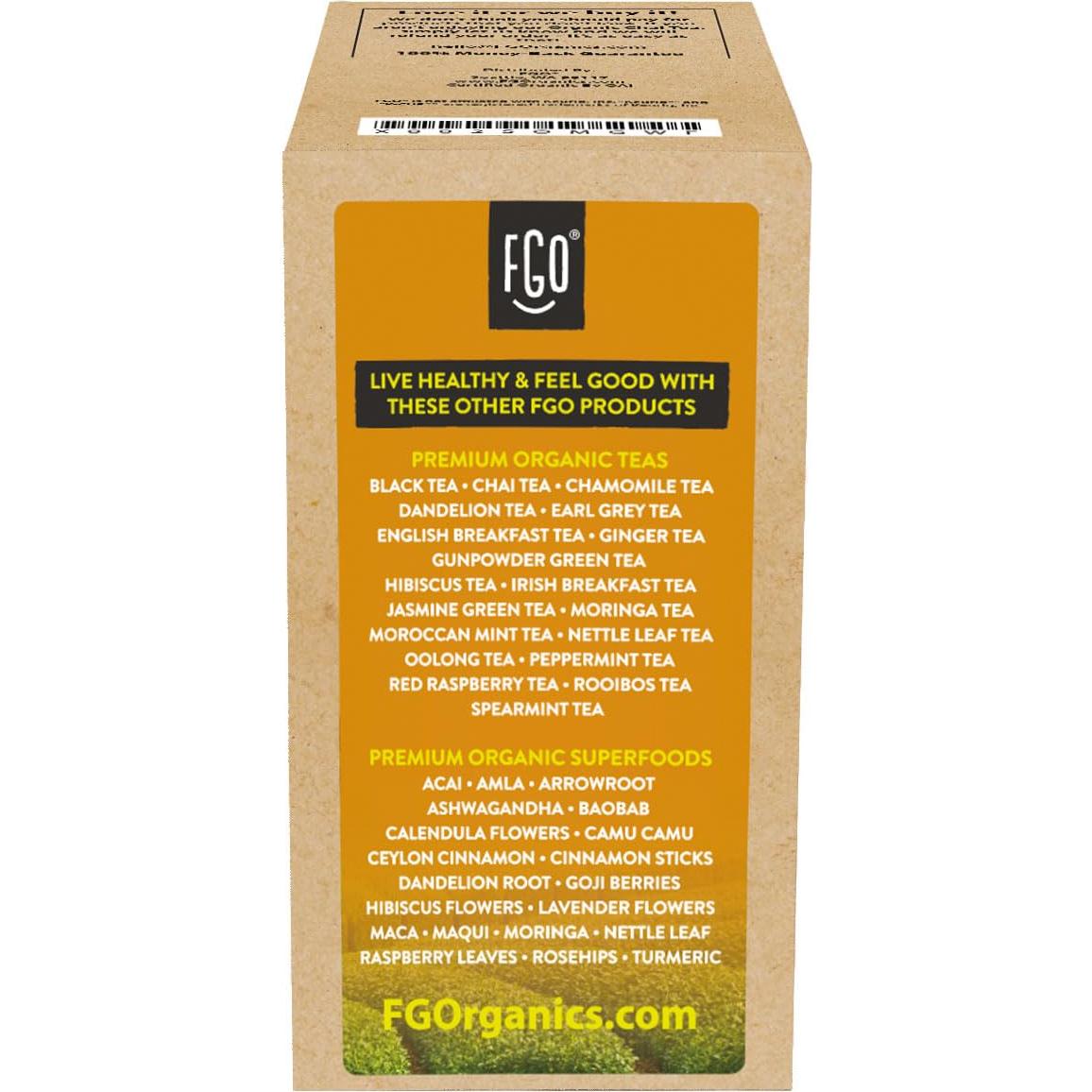 Té Negro Chai Orgánico FGO K-Cup 24 Cápsulas 60g