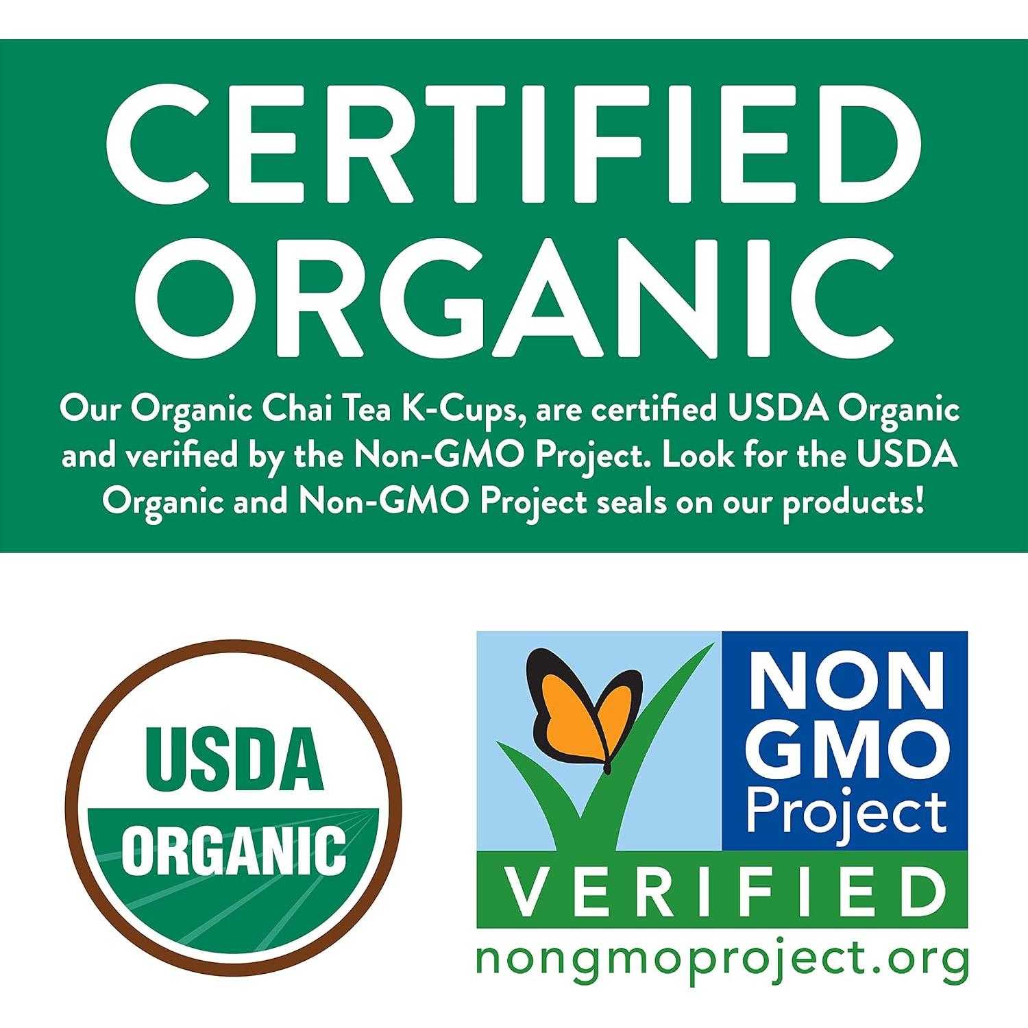 Té Negro Chai Orgánico FGO K-Cup 24 Cápsulas 60g