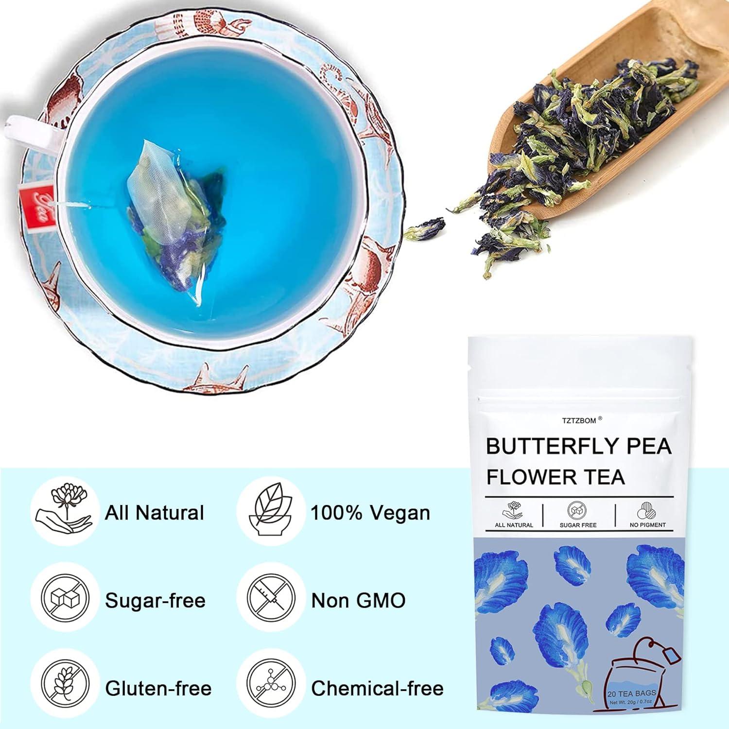Té de Guisante Mariposa TZTZBOM - 20 Bolsitas Pirámide