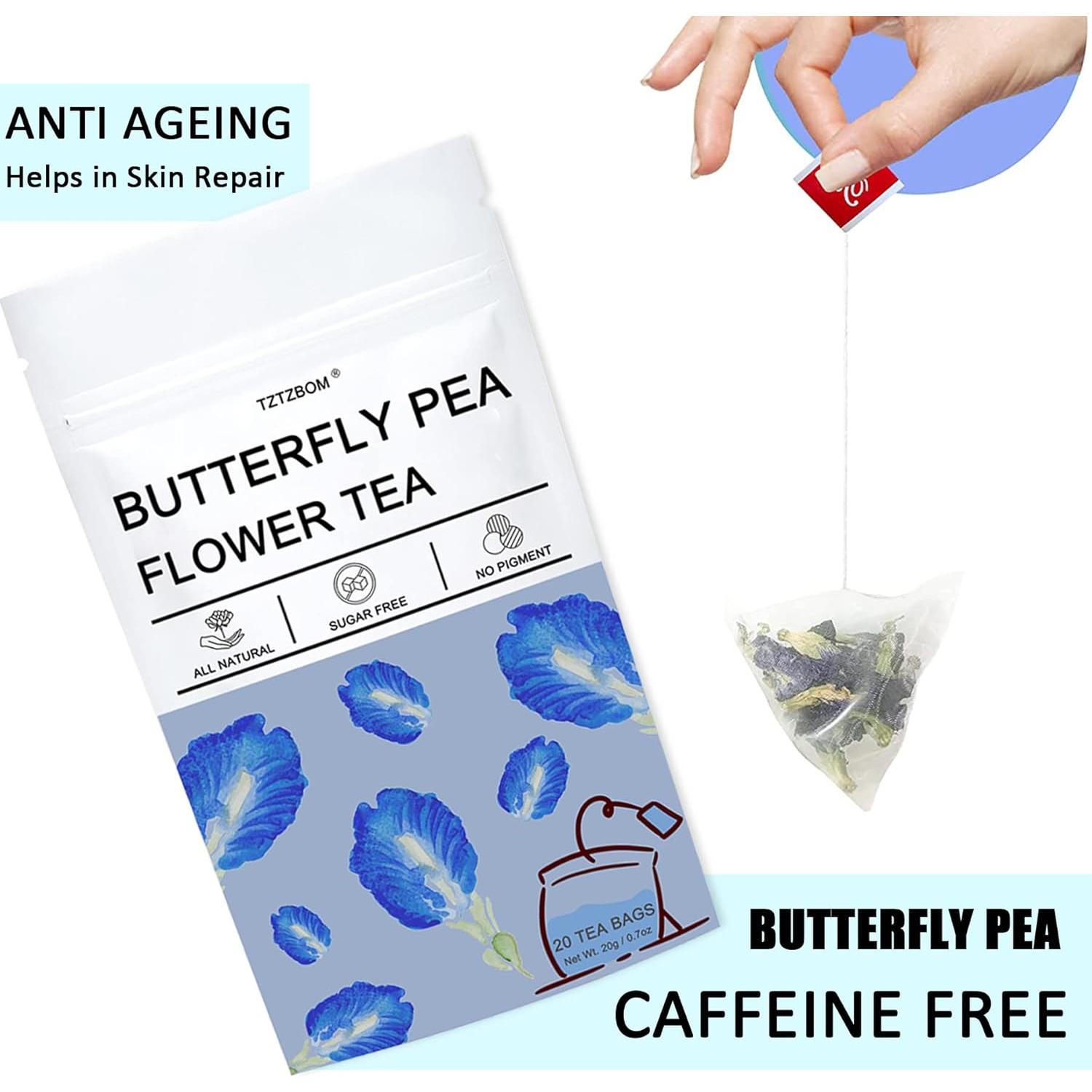 Té de Guisante Mariposa TZTZBOM - 20 Bolsitas Pirámide