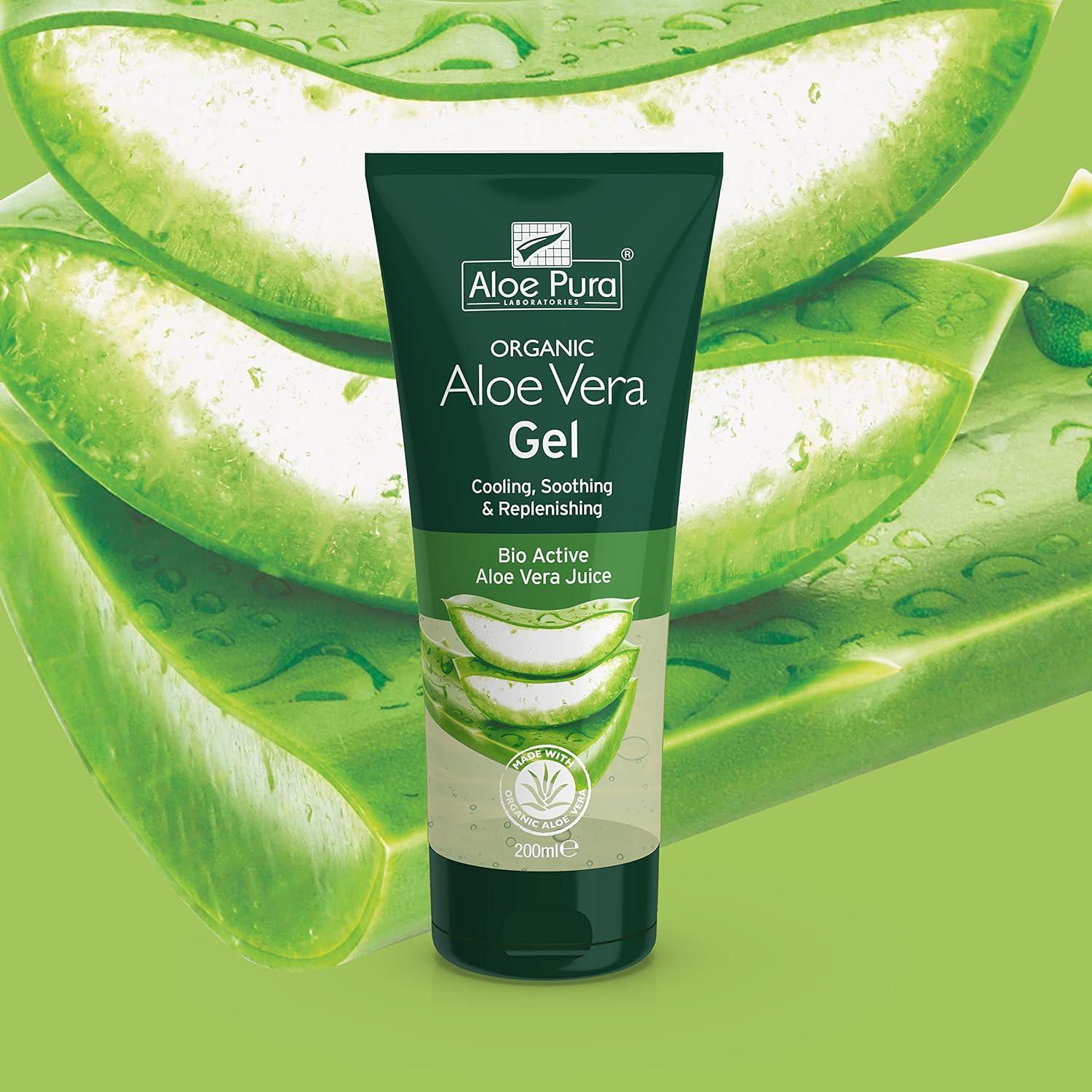 Gel de Aloe Vera Orgánico Aloe Pura 200 ml Hidratante