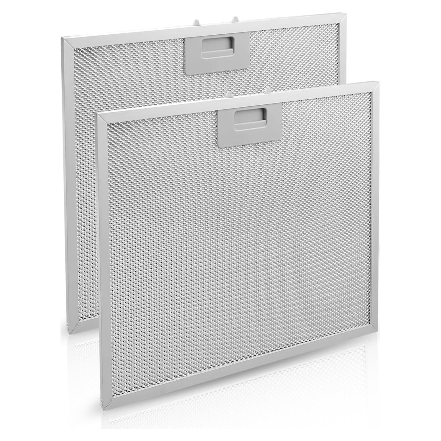 Filtro de Grasa de Acero Inoxidable QAGGUM 36.8x29.4cm 2 Pcs