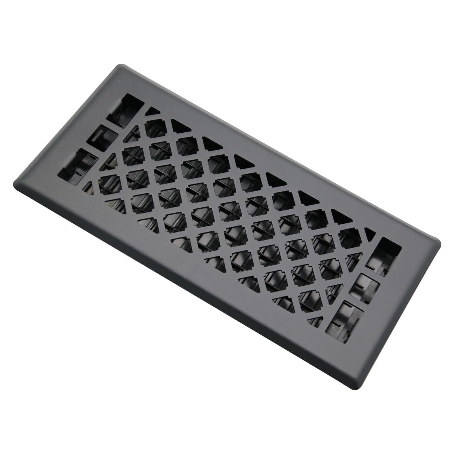 Rejilla de Ventilación de Piso 10x25 cm Jatohome Negra