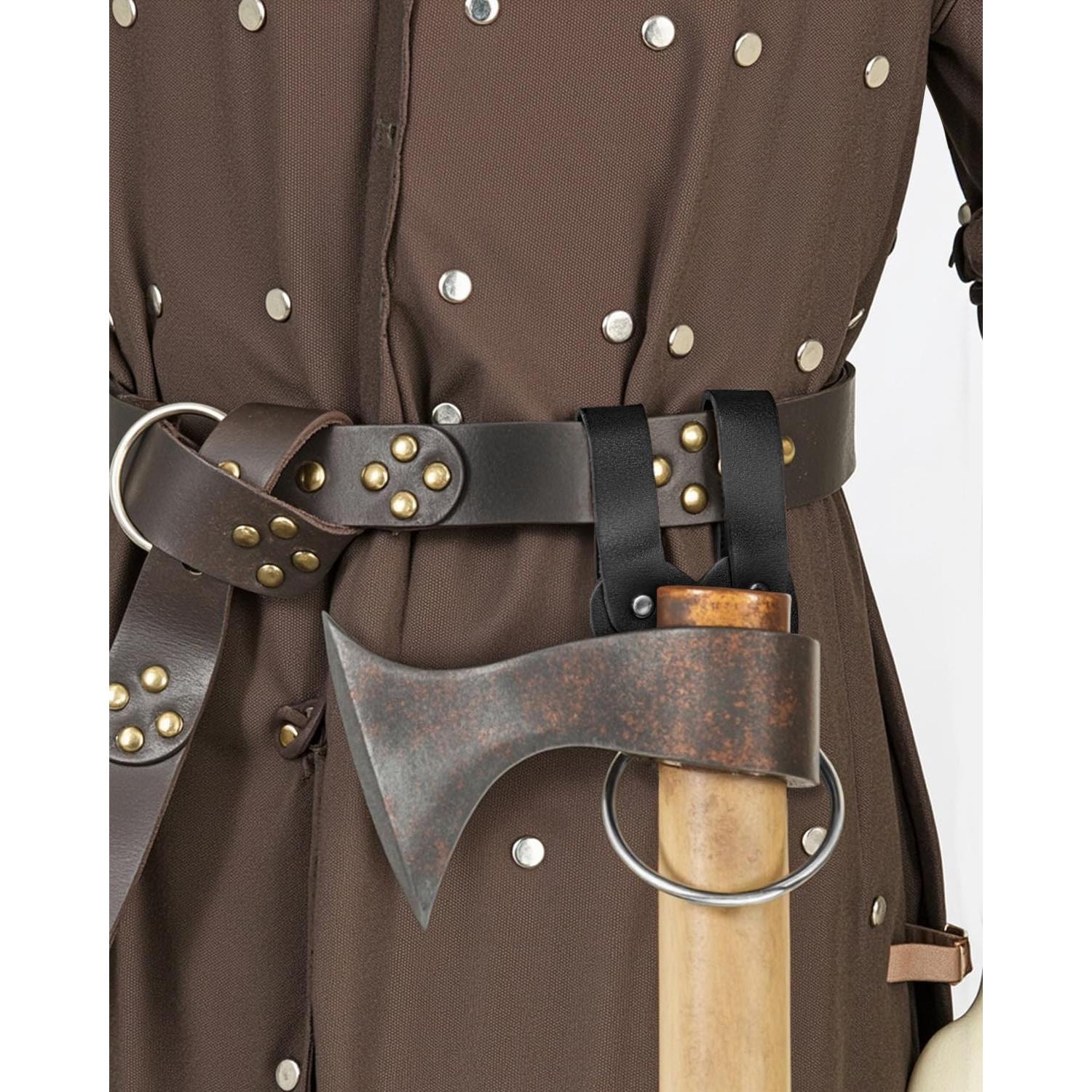 Funda de espada rana SUMGOGO para cinturón medieval negra