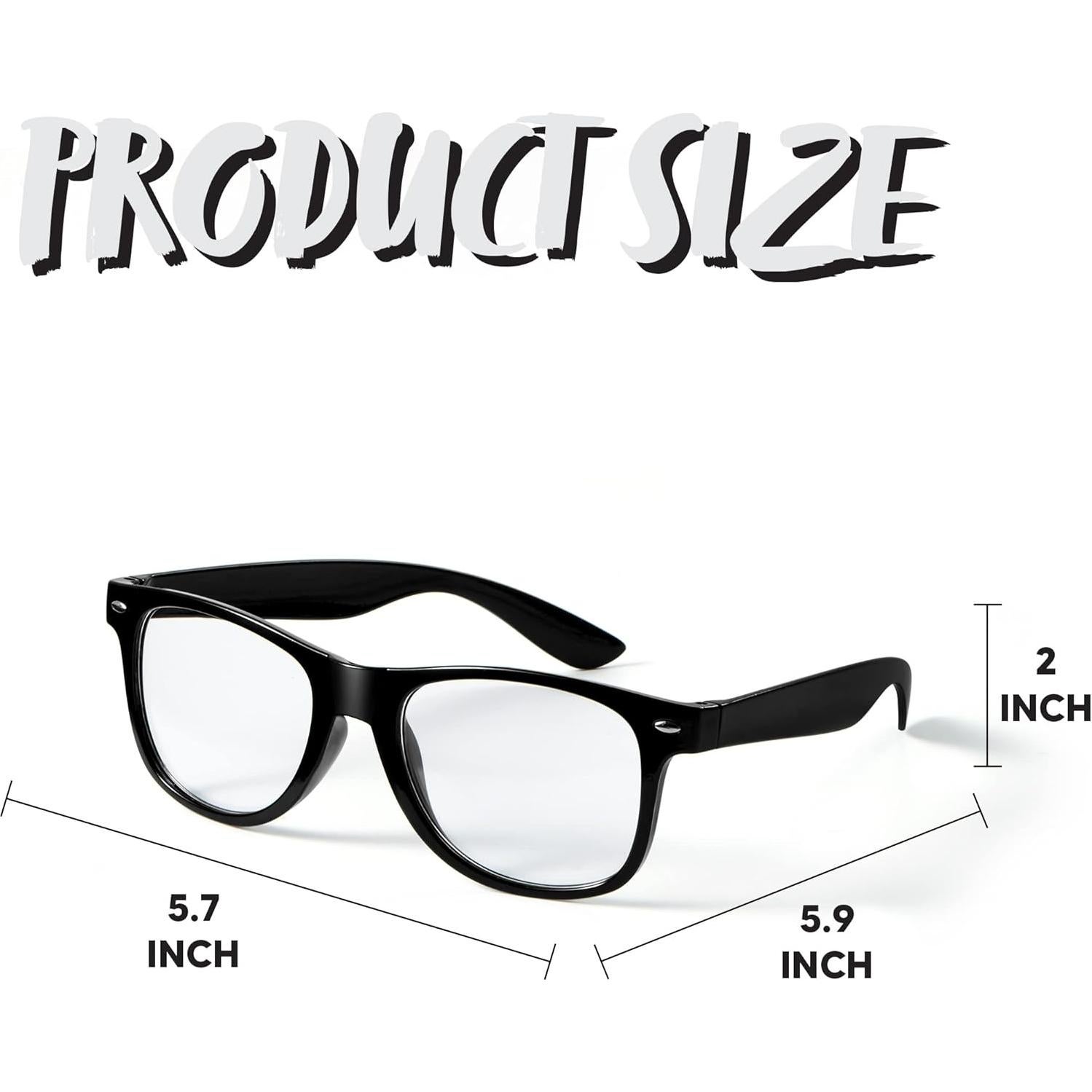 Gafas de Disfraz Nerd Spooktacular Creations - Negras Adulto