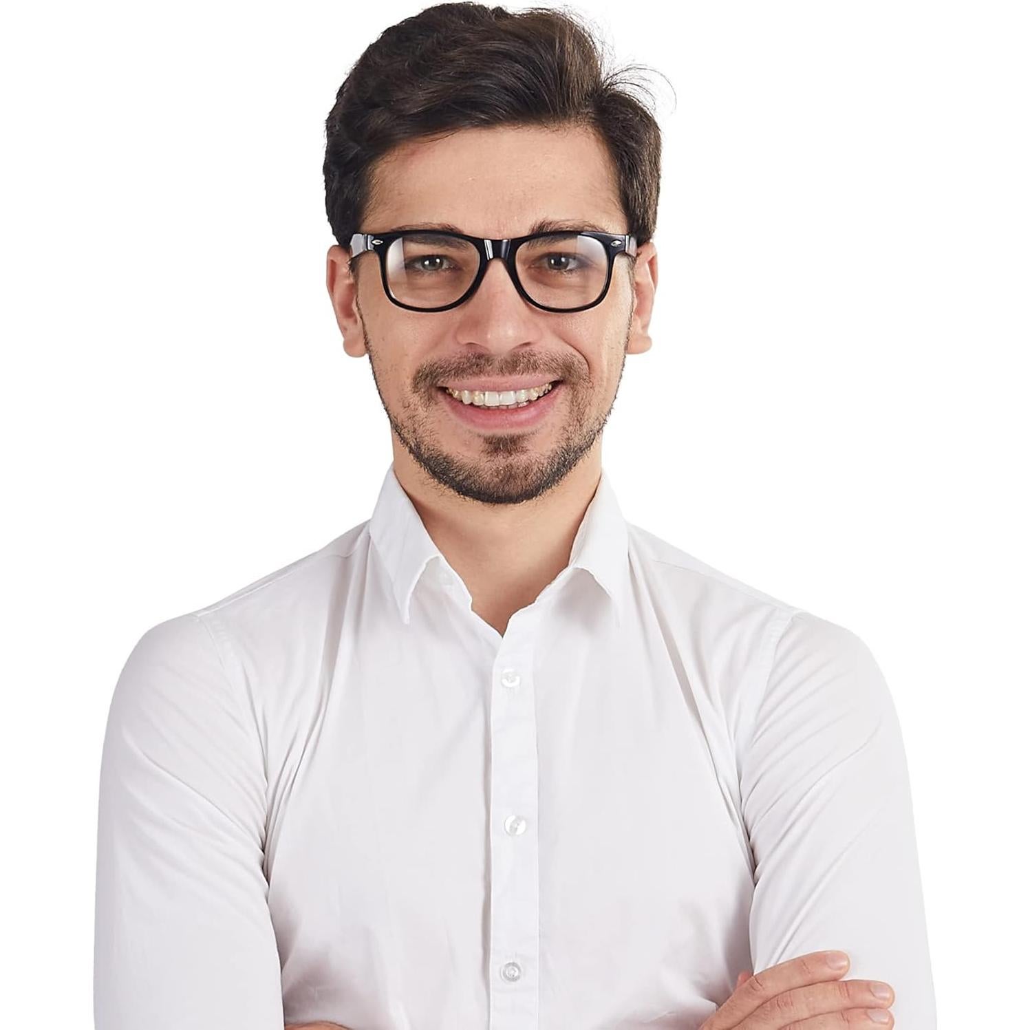 Gafas de Disfraz Nerd Spooktacular Creations - Negras Adulto