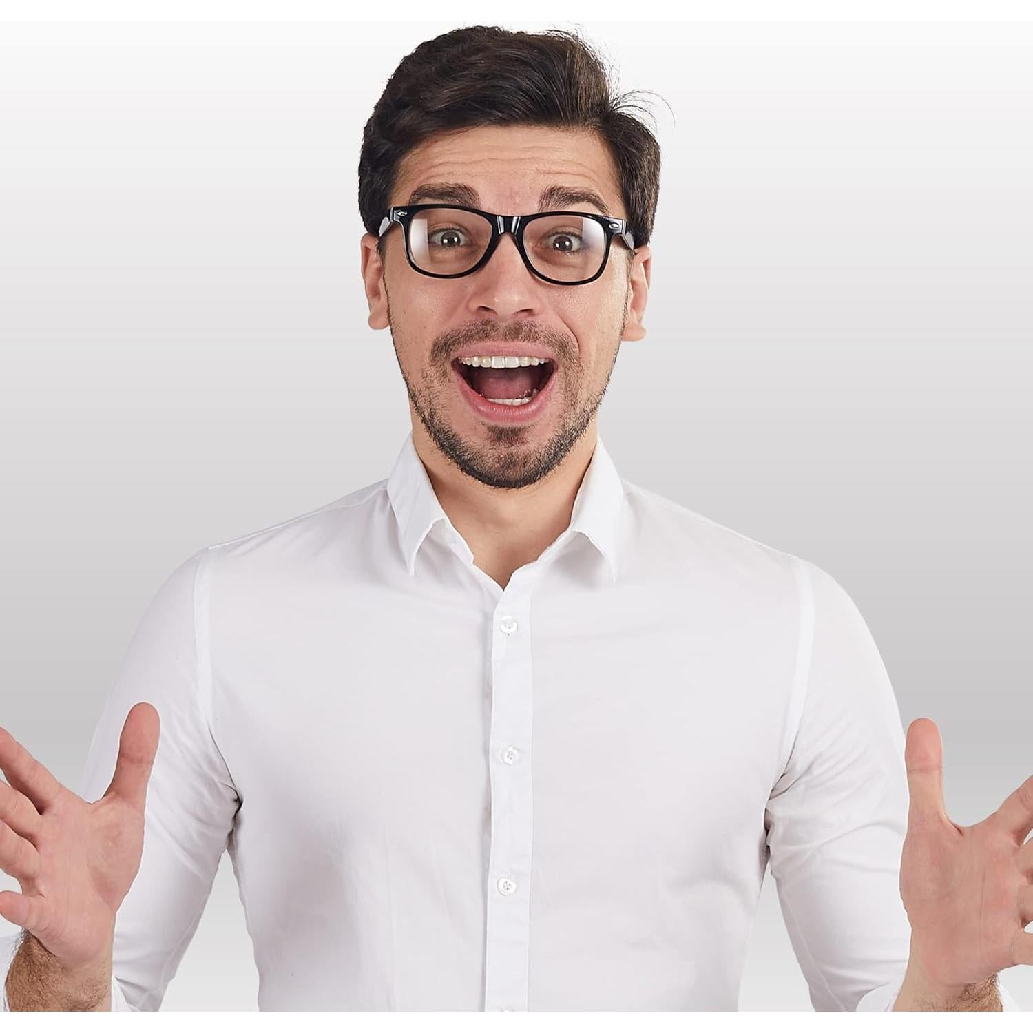 Gafas de Disfraz Nerd Spooktacular Creations - Negras Adulto