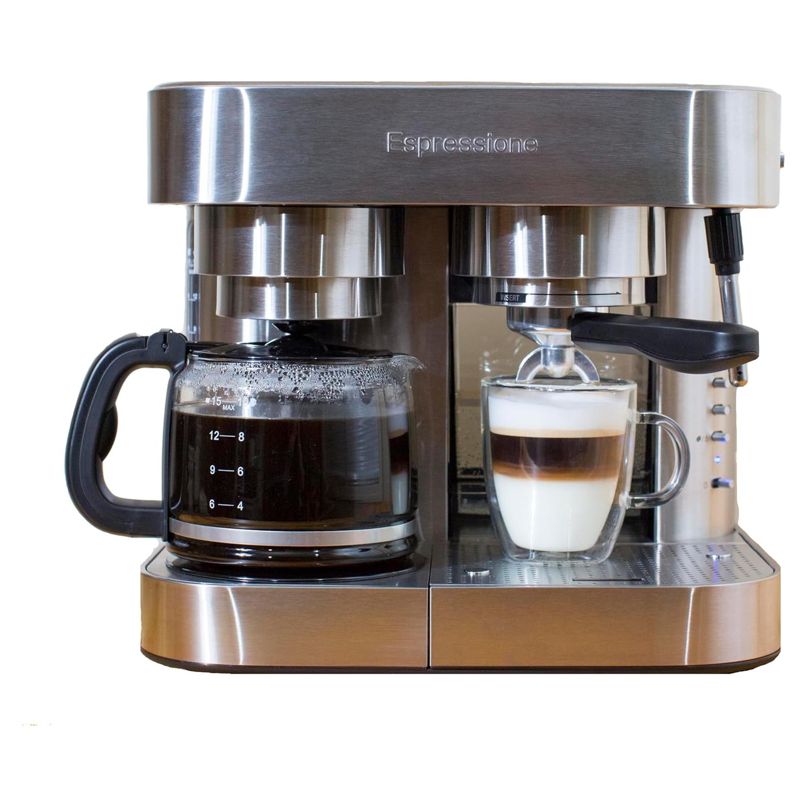 Cafetera Espresso Espressione EM1040 Acero Inoxidable 10 tazas