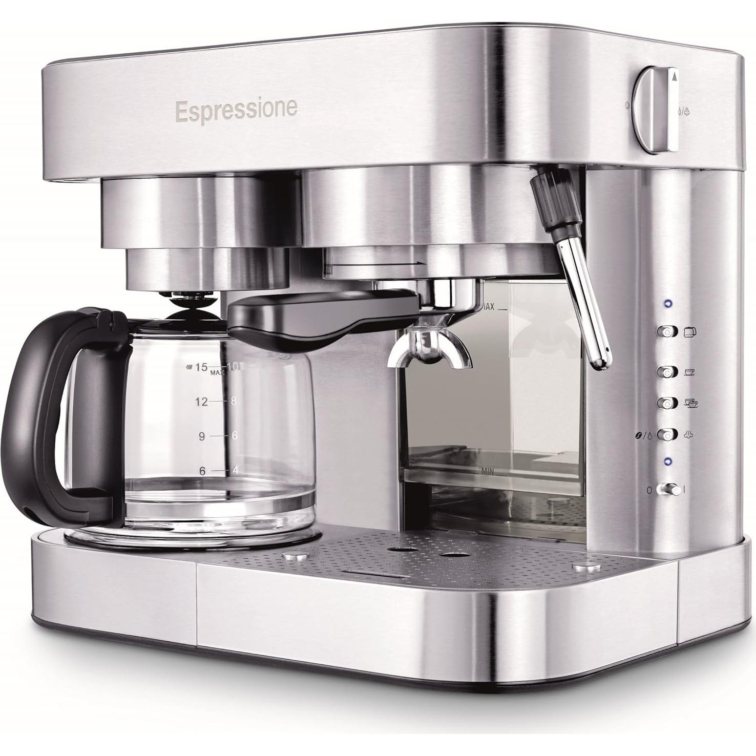 Cafetera Espresso Espressione EM1040 Acero Inoxidable 10 tazas