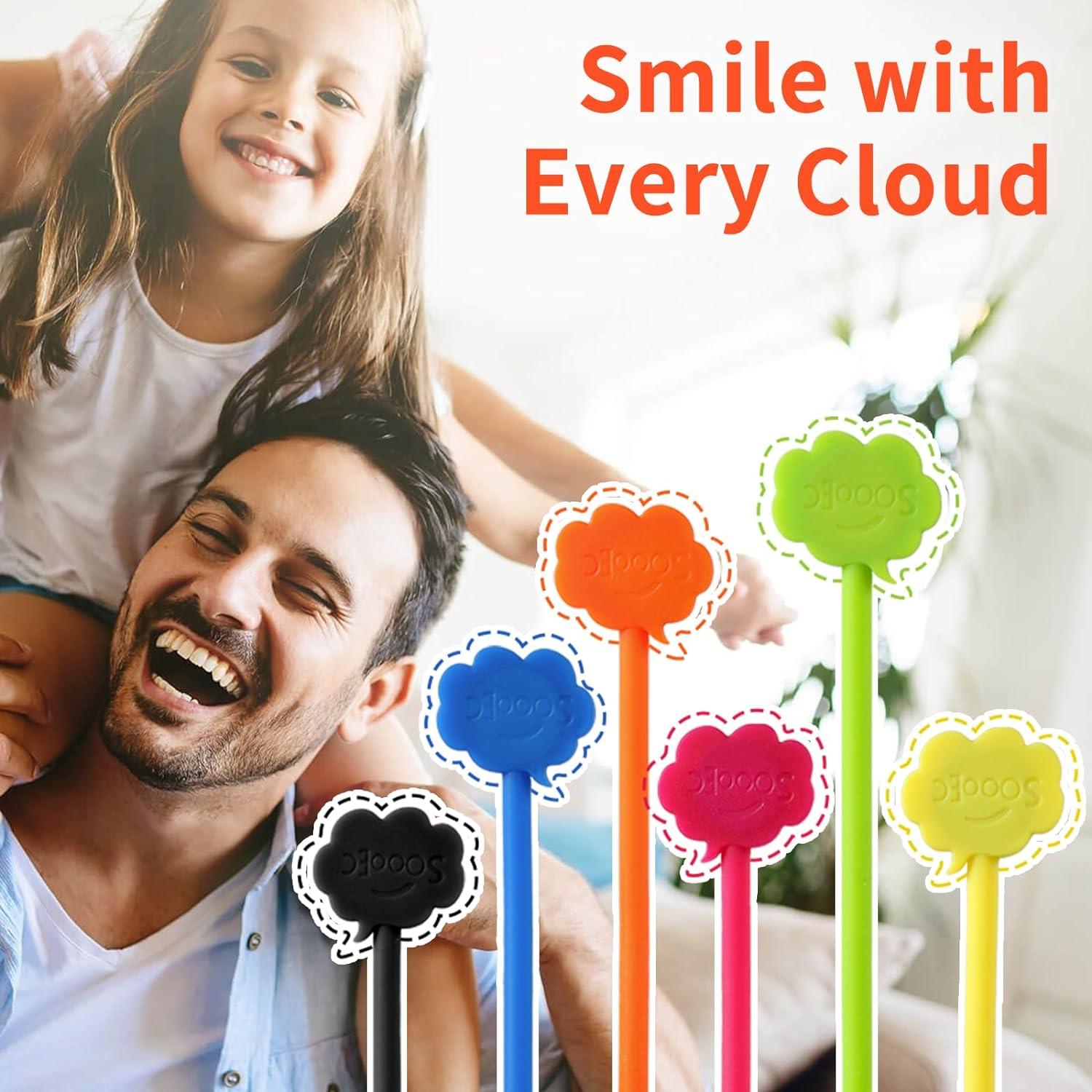 Sujetadores Magnéticos SOOOEC 24 Piezas Diseño Nube 18.29 cm