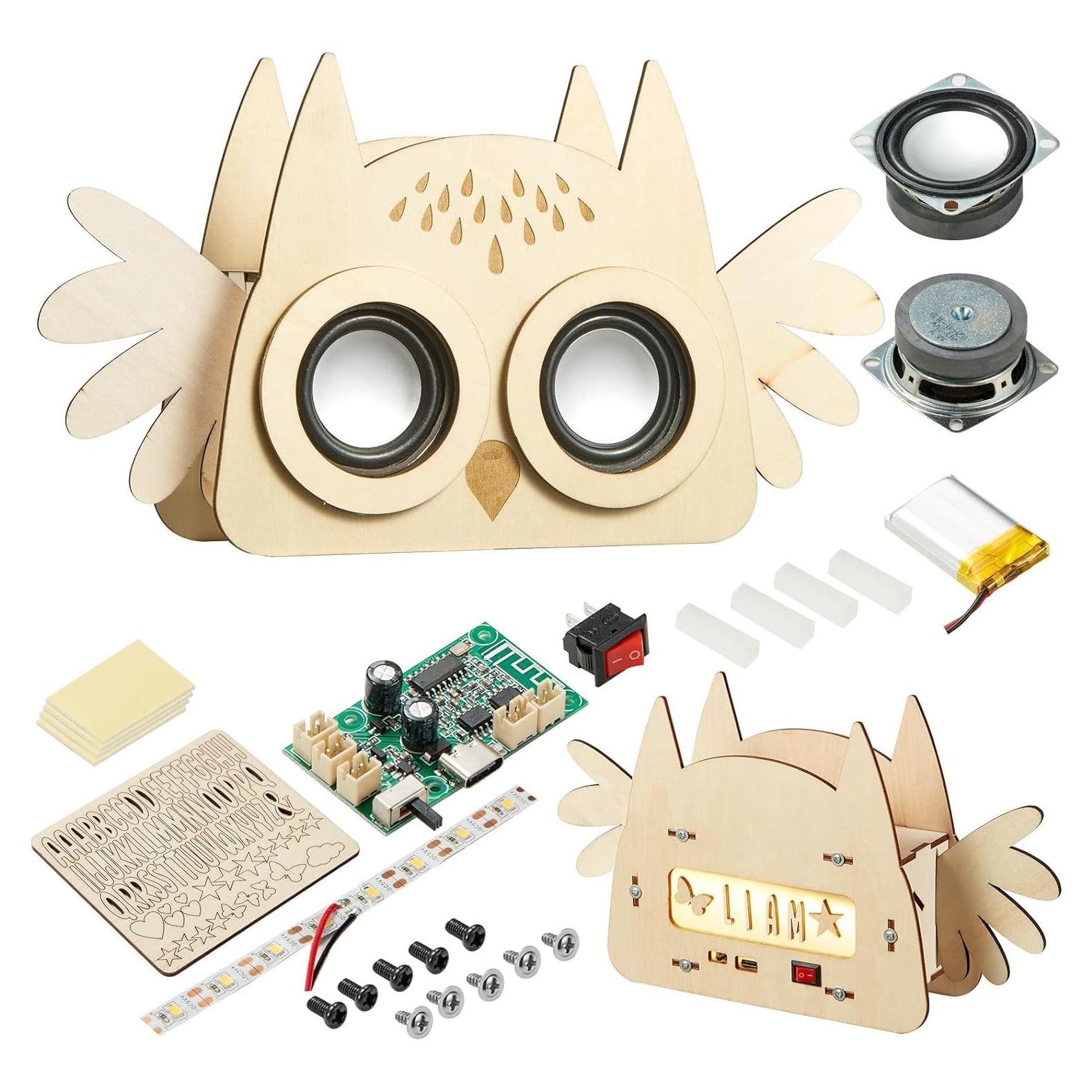 Kit de Altavoz Bluetooth DIY Owl - Proyectos STEM para Niños