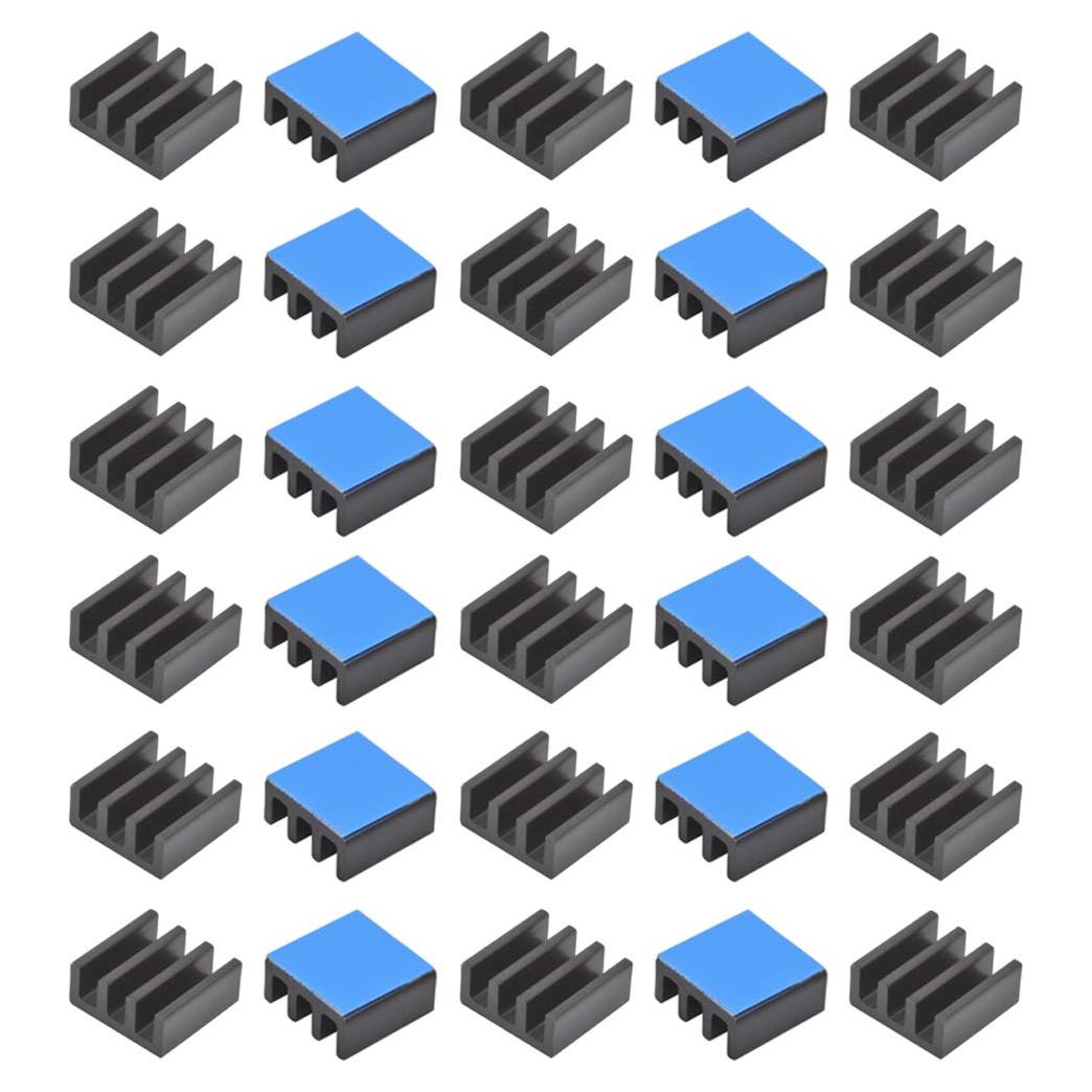 30 Disipadores de Calor de Aluminio 11x11x5mm COOLTEX