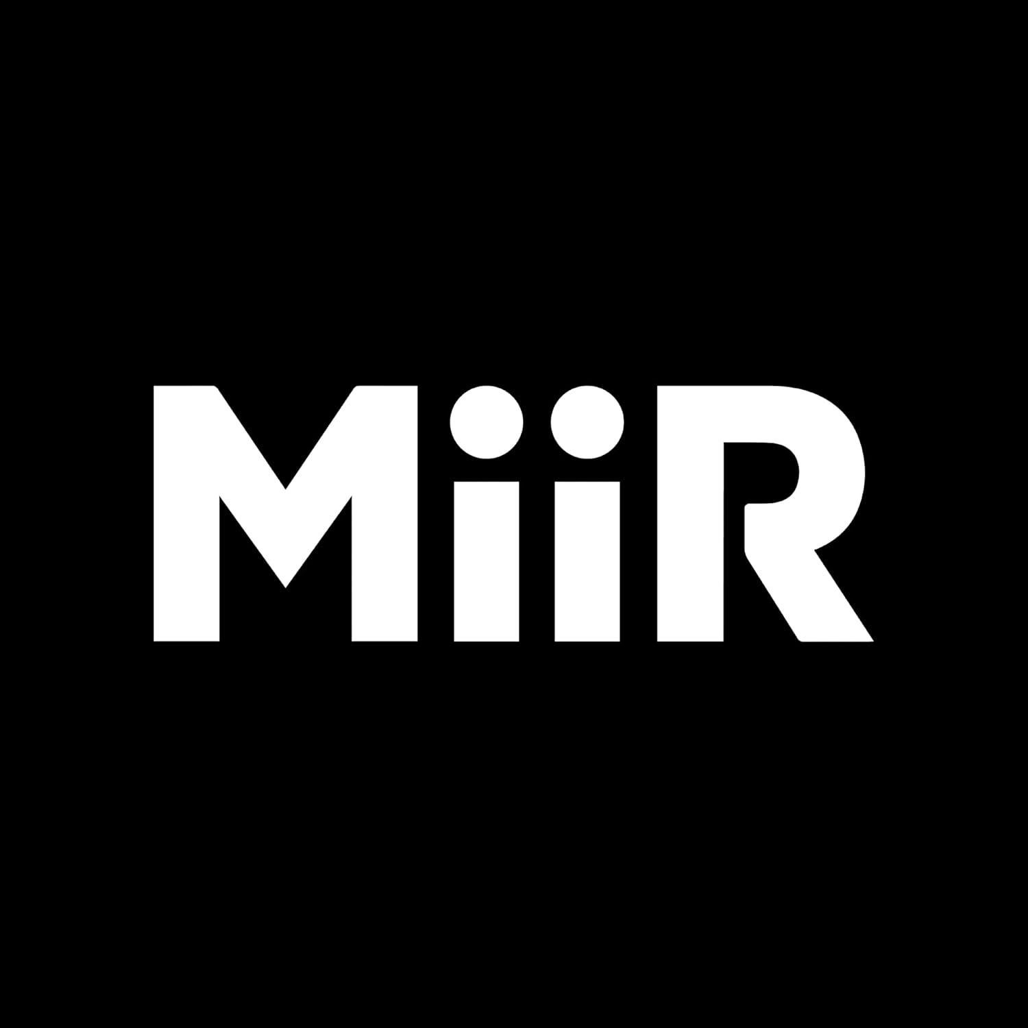 Botella de Agua Aislada MiiR 20oz Acero Inoxidable Negro